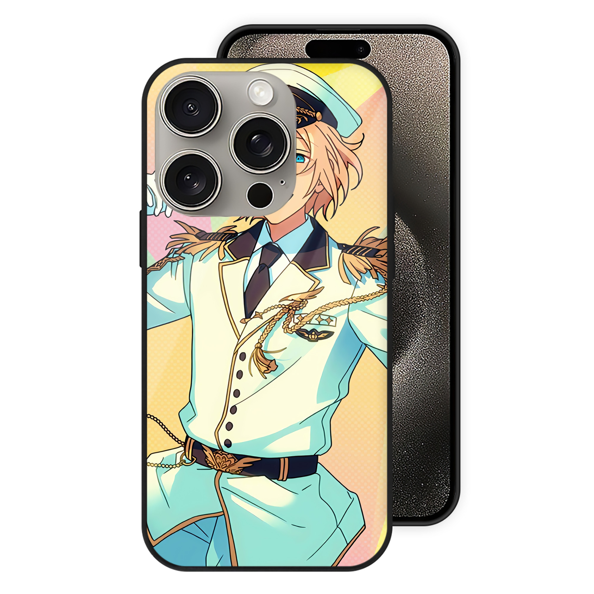 （画像用） あんさんぶるスターズ! Ensemble Stars 【iPhone15Pro対応】スマホケース 耐衝撃＆黄変防止 背面ガラス