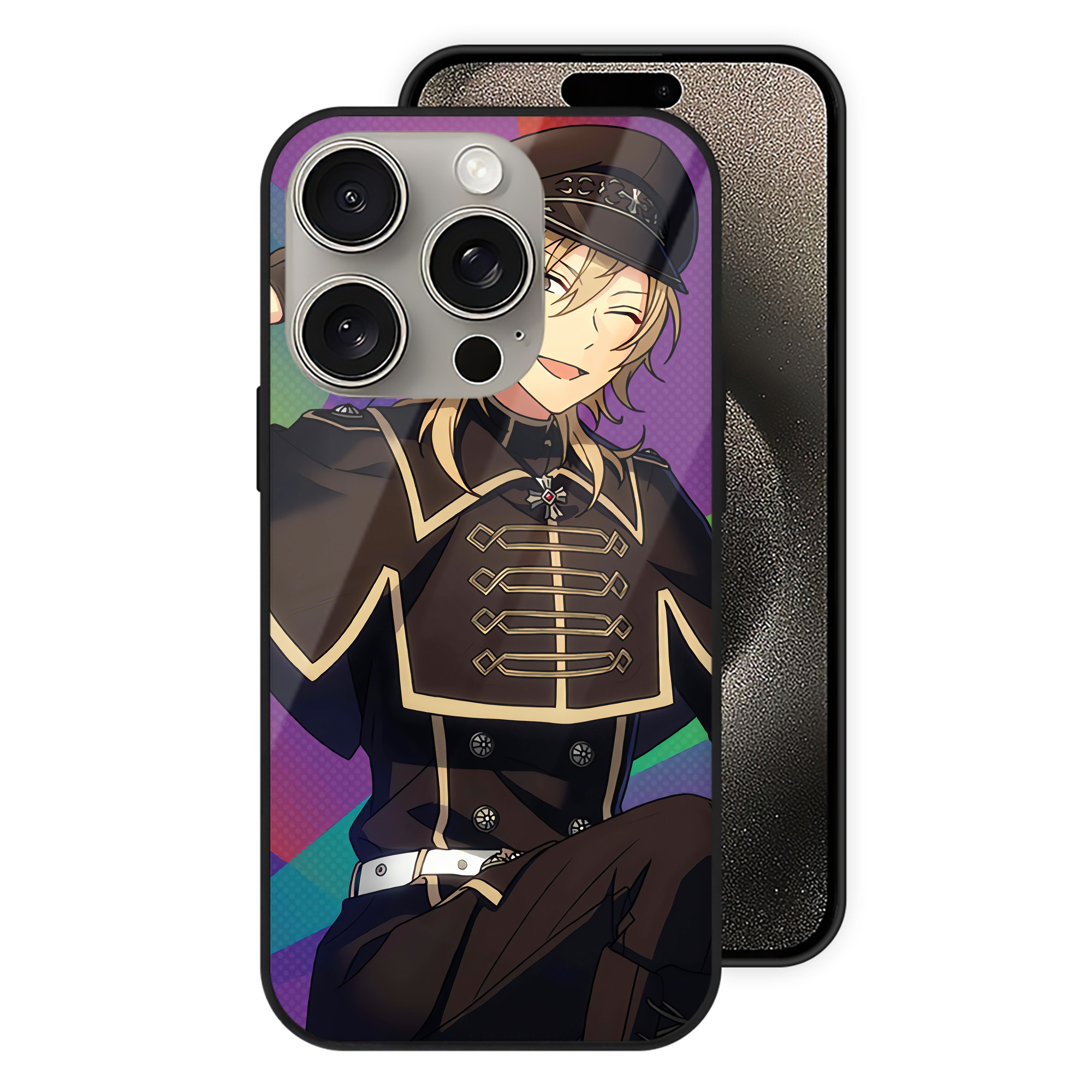 （画像用） あんさんぶるスターズ! Ensemble Stars 【iPhone15Pro対応】スマホケース 耐衝撃＆黄変防止 背面ガラス