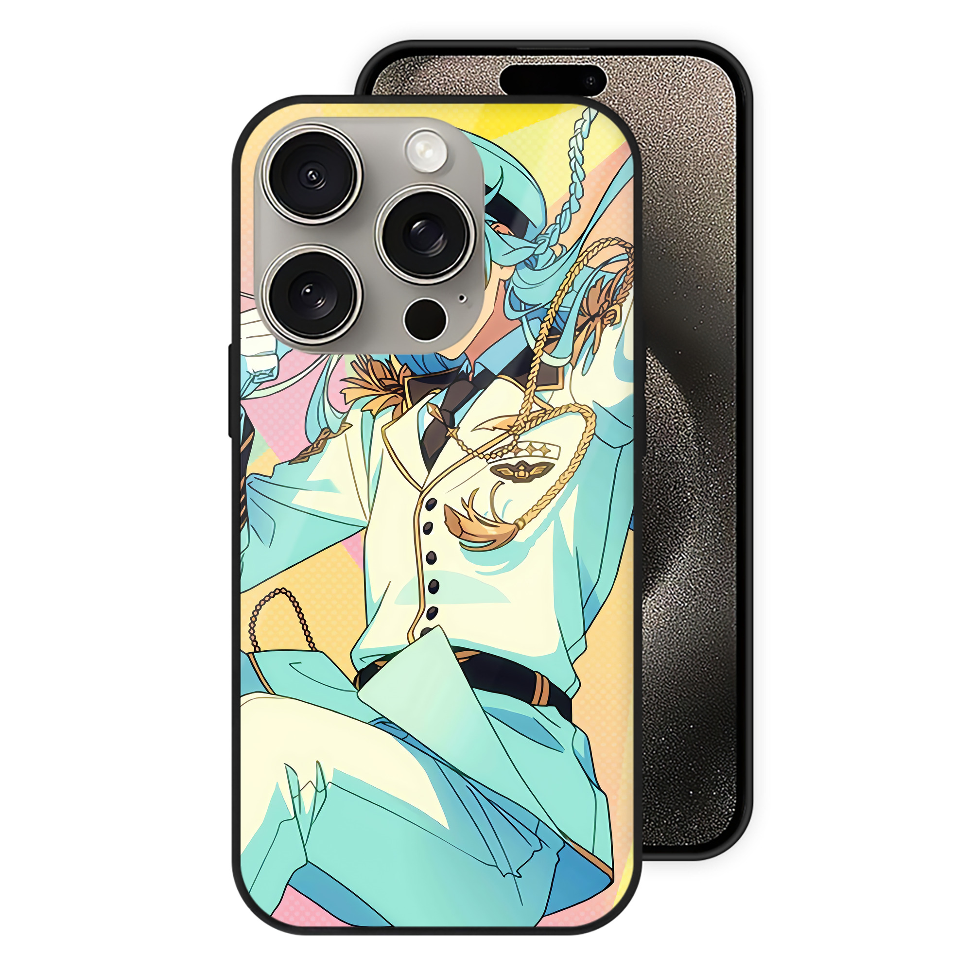 （画像用） あんさんぶるスターズ! Ensemble Stars 【iPhone15Pro対応】スマホケース 耐衝撃＆黄変防止 背面ガラス