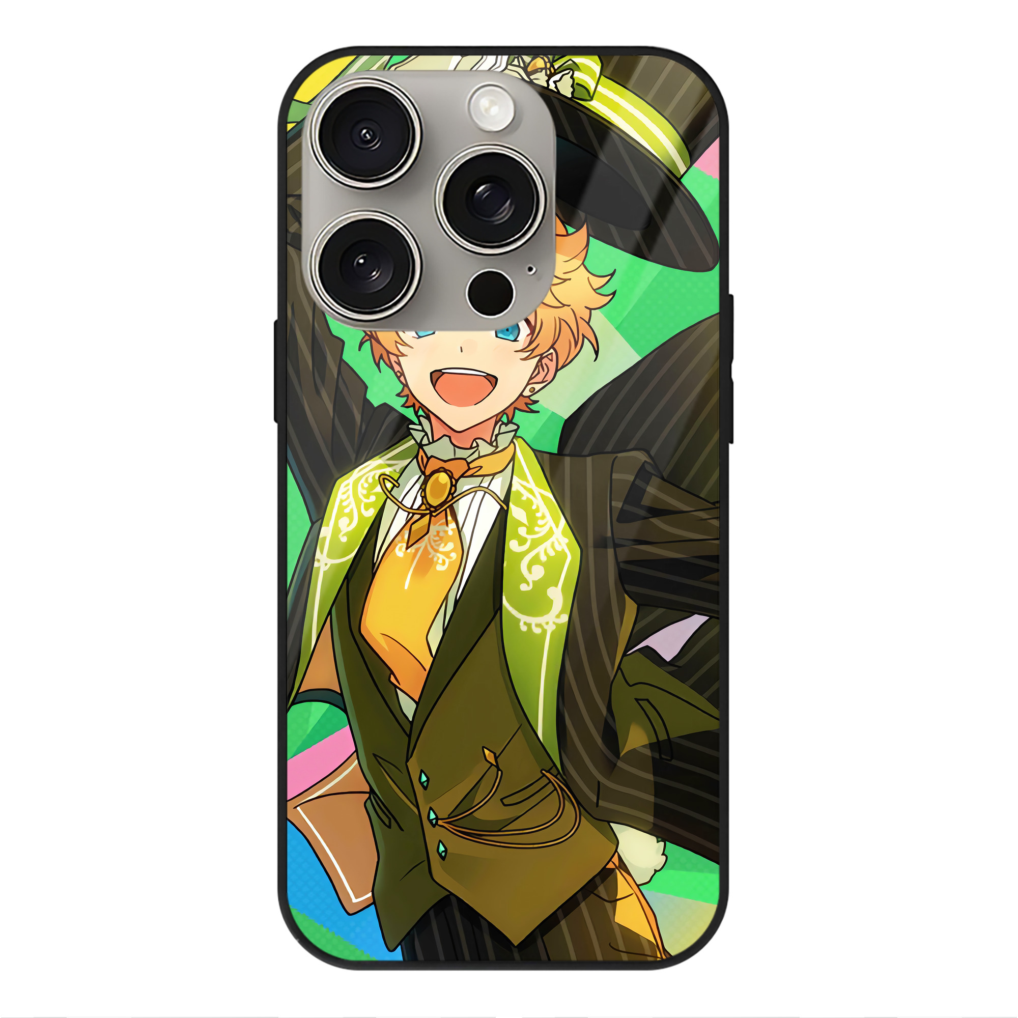 （画像用） あんさんぶるスターズ! Ensemble Stars 【iPhone15Pro対応】スマホケース 耐衝撃＆黄変防止 背面ガラス