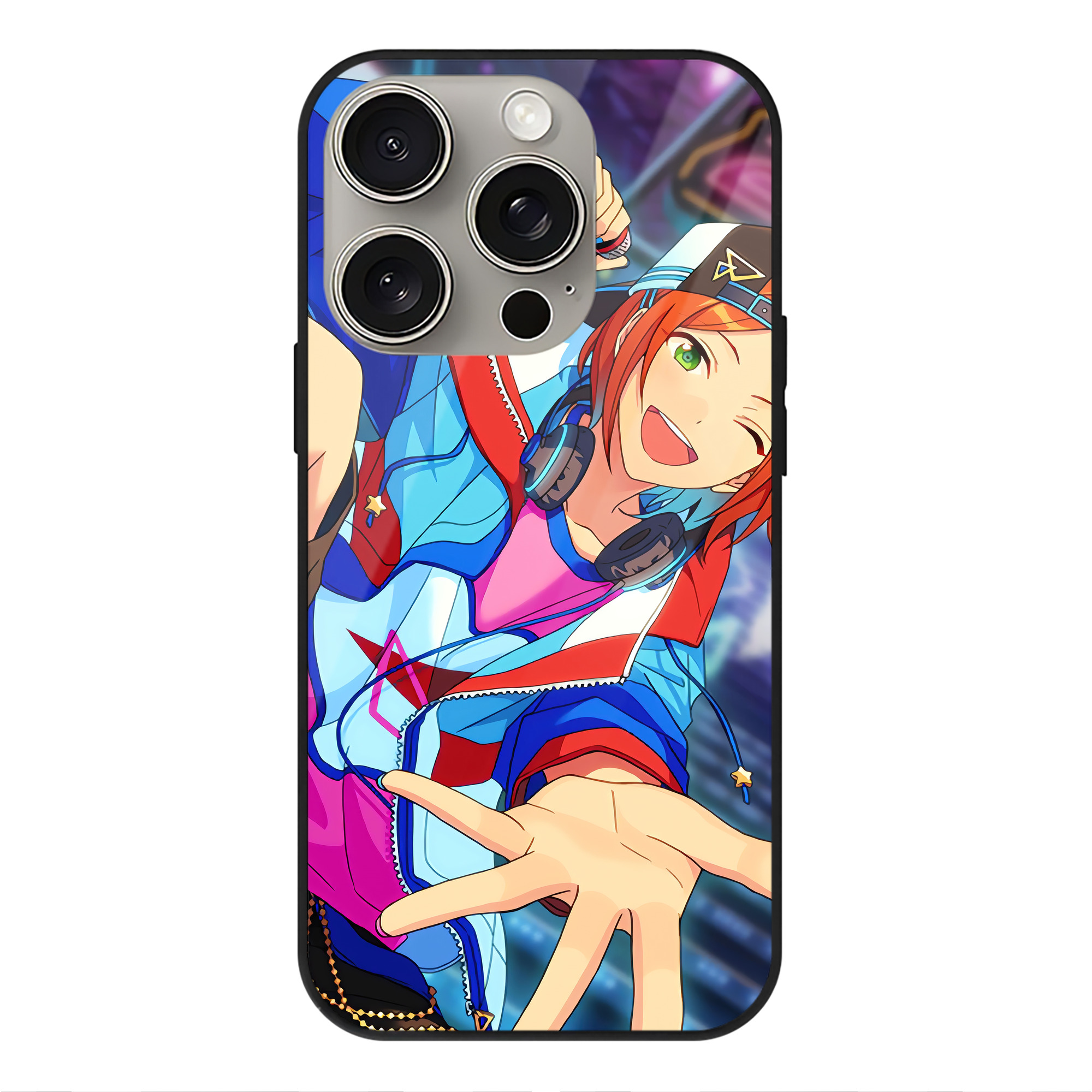 （画像用） あんさんぶるスターズ! Ensemble Stars 【iPhone15Pro対応】スマホケース 耐衝撃＆黄変防止 背面ガラス