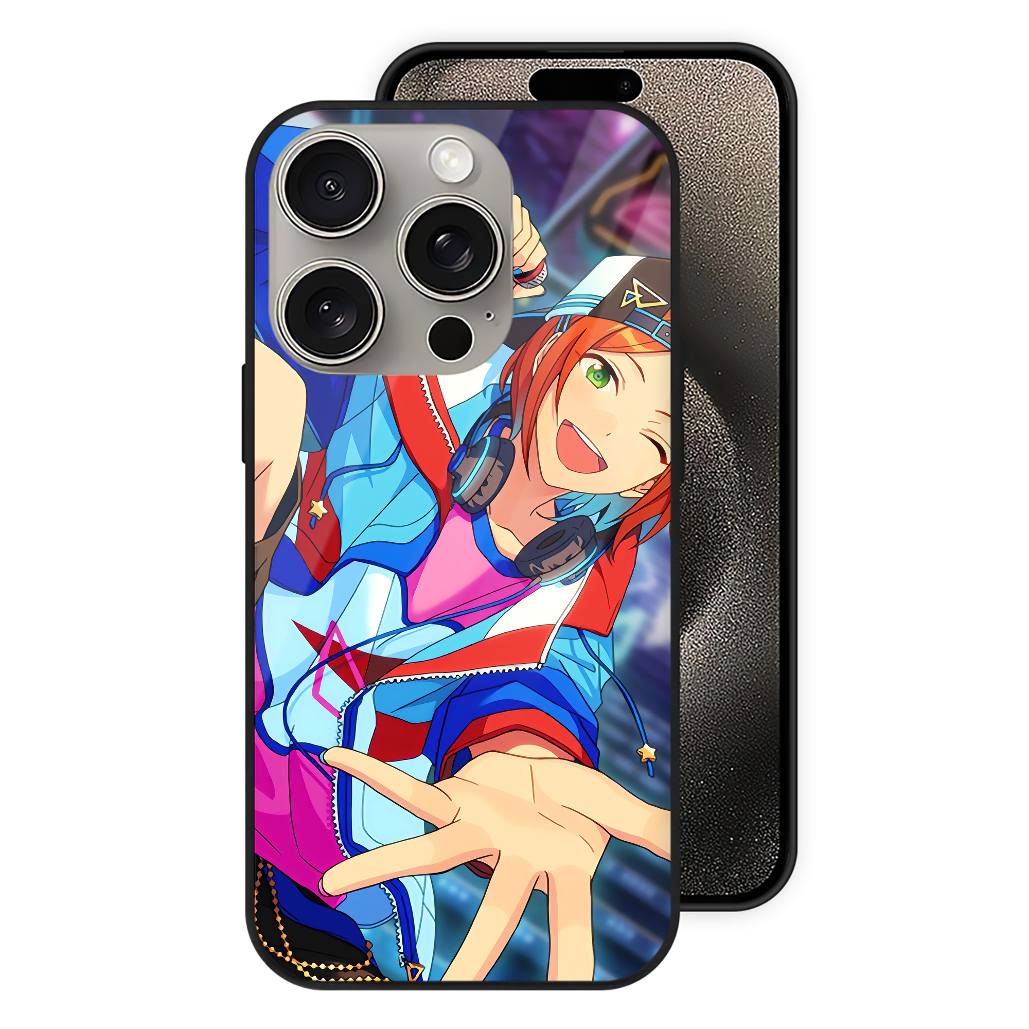（画像用） あんさんぶるスターズ! Ensemble Stars 【iPhone15Pro対応】スマホケース 耐衝撃＆黄変防止 背面ガラス