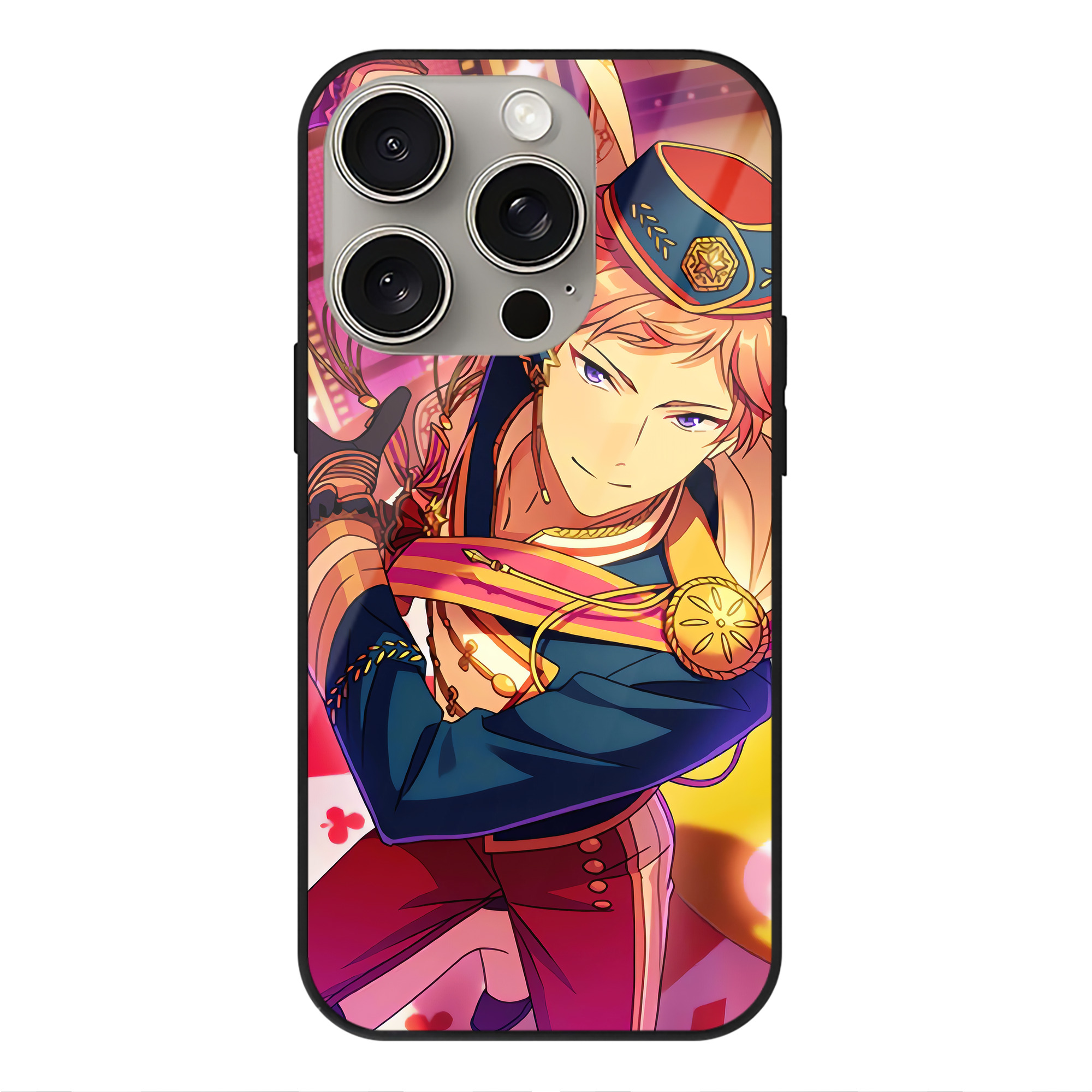 （画像用） あんさんぶるスターズ! Ensemble Stars 【iPhone15Pro対応】スマホケース 耐衝撃＆黄変防止 背面ガラス