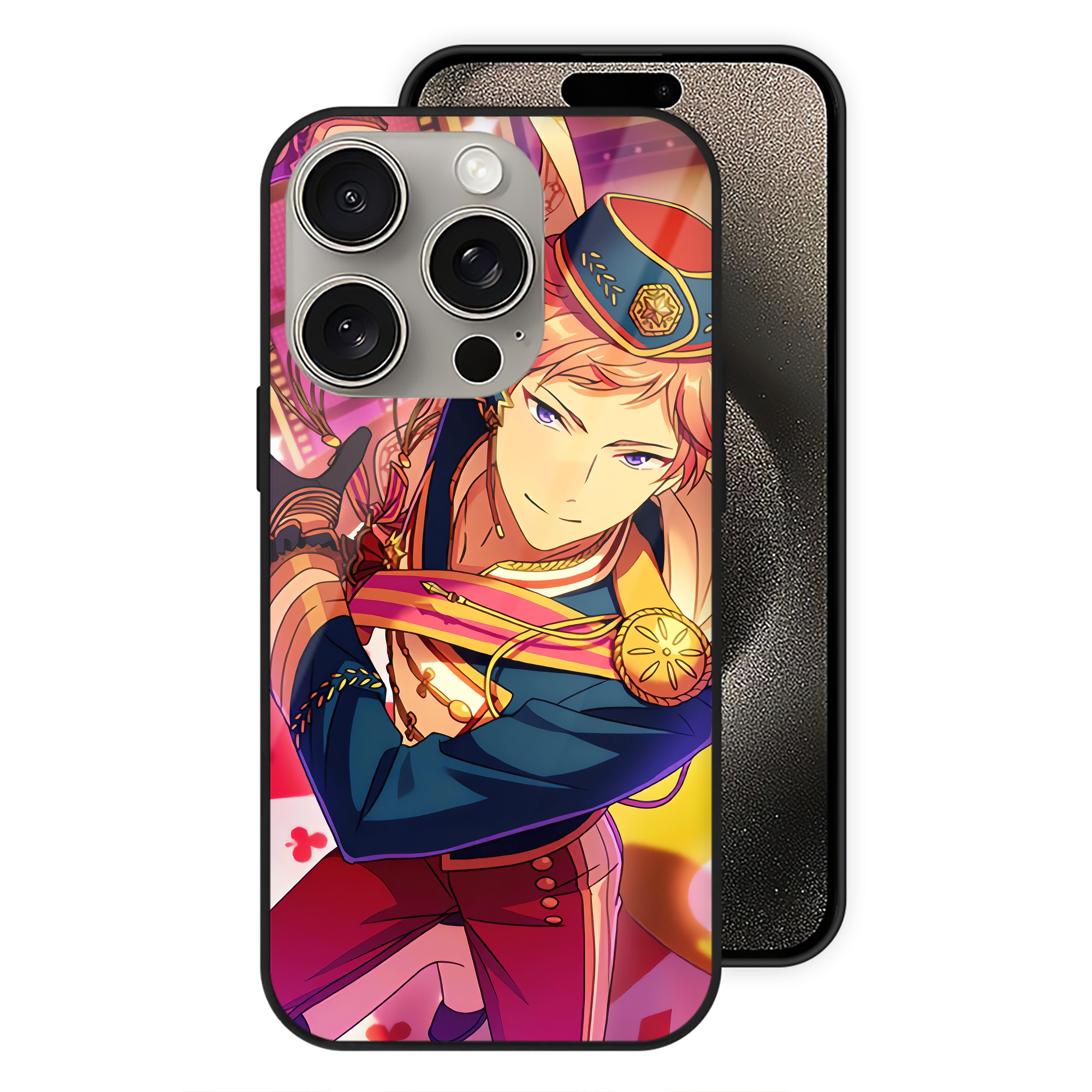 （画像用） あんさんぶるスターズ! Ensemble Stars 【iPhone15Pro対応】スマホケース 耐衝撃＆黄変防止 背面ガラス