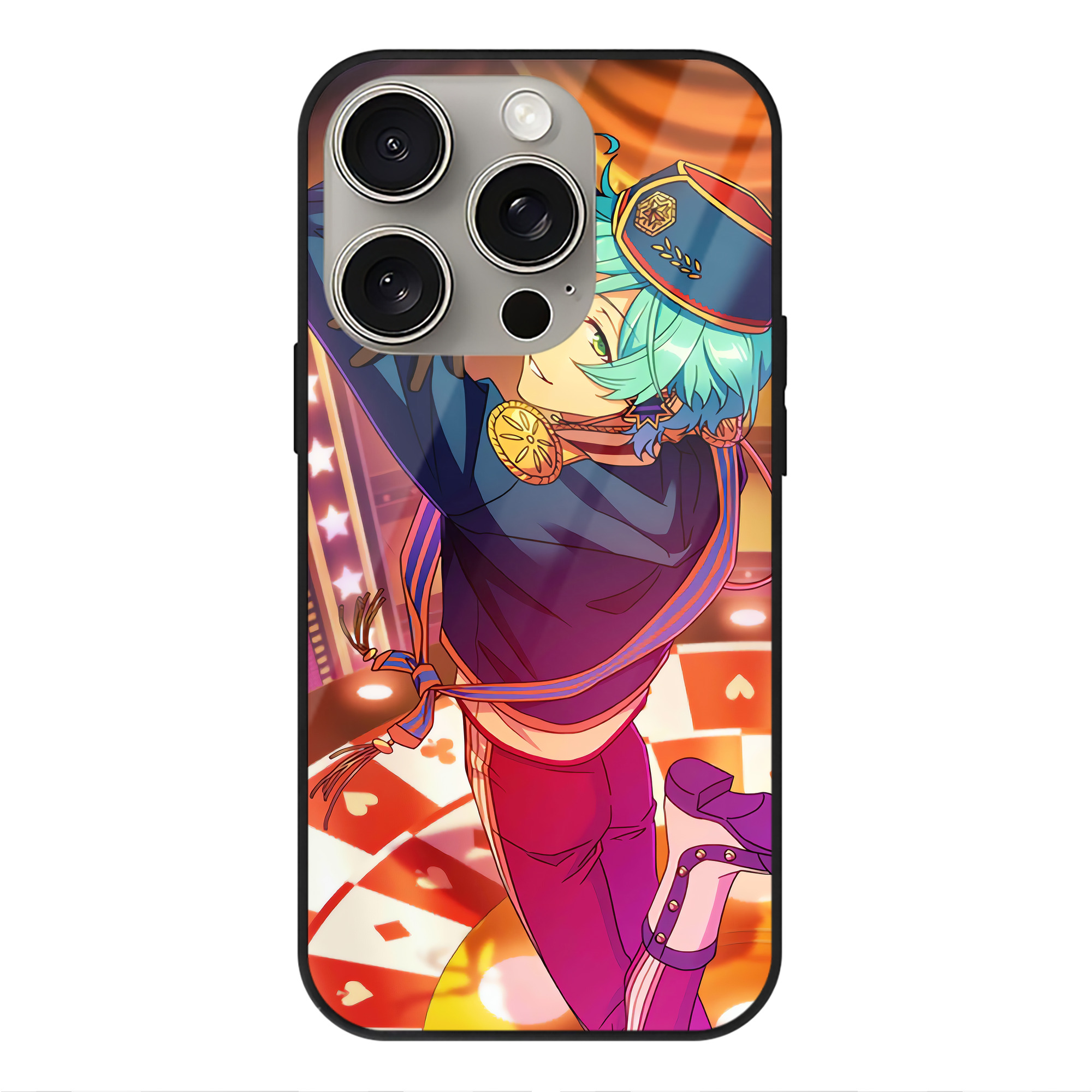 （画像用） あんさんぶるスターズ! Ensemble Stars 【iPhone15Pro対応】スマホケース 耐衝撃＆黄変防止 背面ガラス