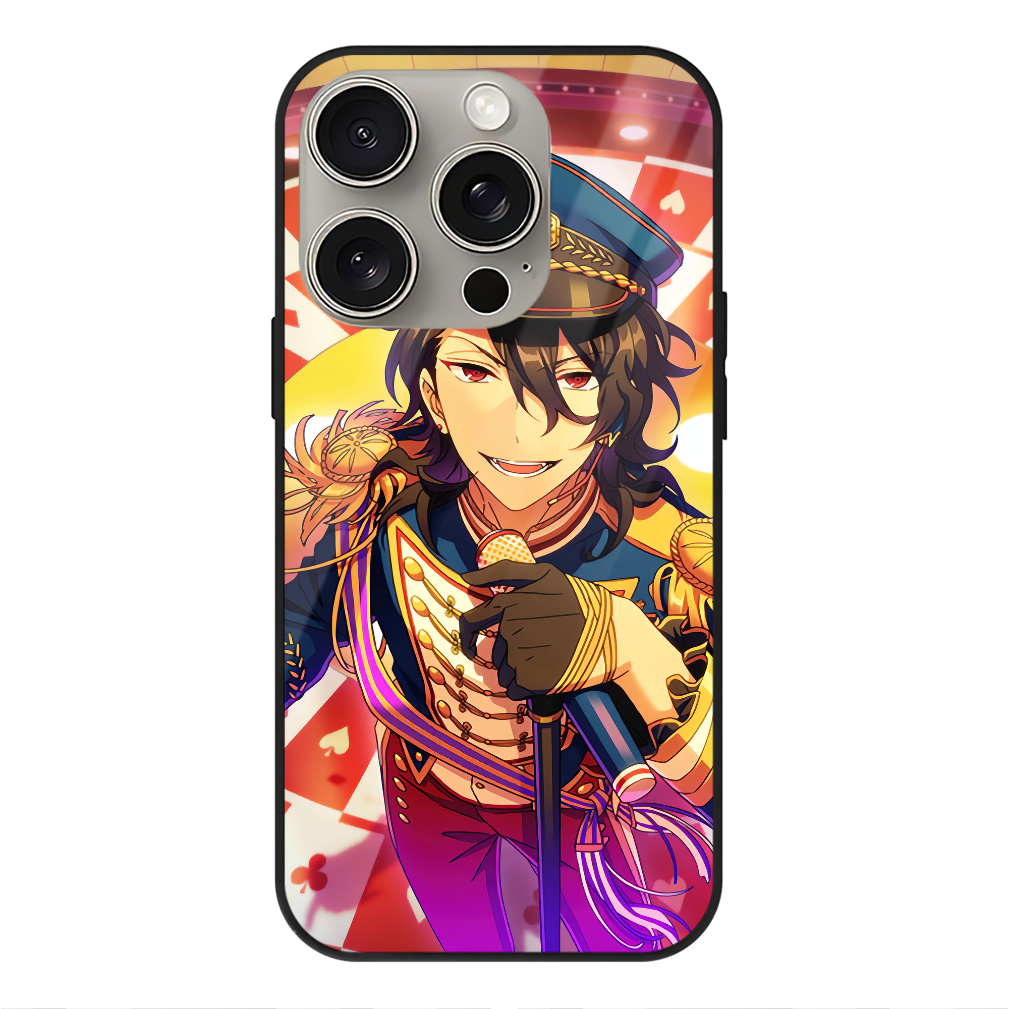 （画像用） あんさんぶるスターズ! Ensemble Stars 【iPhone15Pro対応】スマホケース 耐衝撃＆黄変防止 背面ガラス