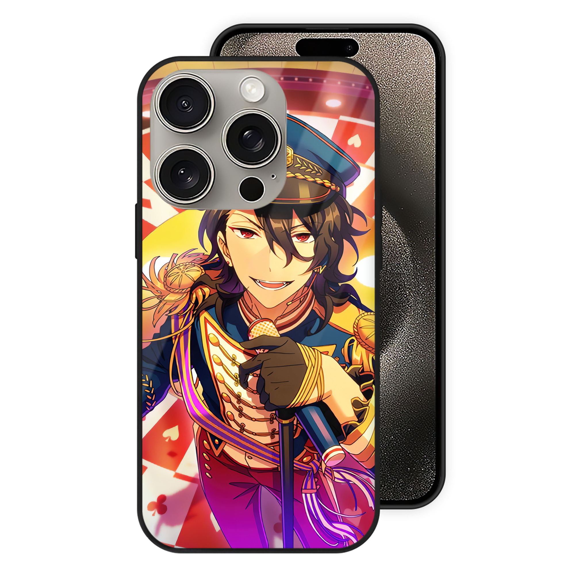 （画像用） あんさんぶるスターズ! Ensemble Stars 【iPhone15Pro対応】スマホケース 耐衝撃＆黄変防止 背面ガラス