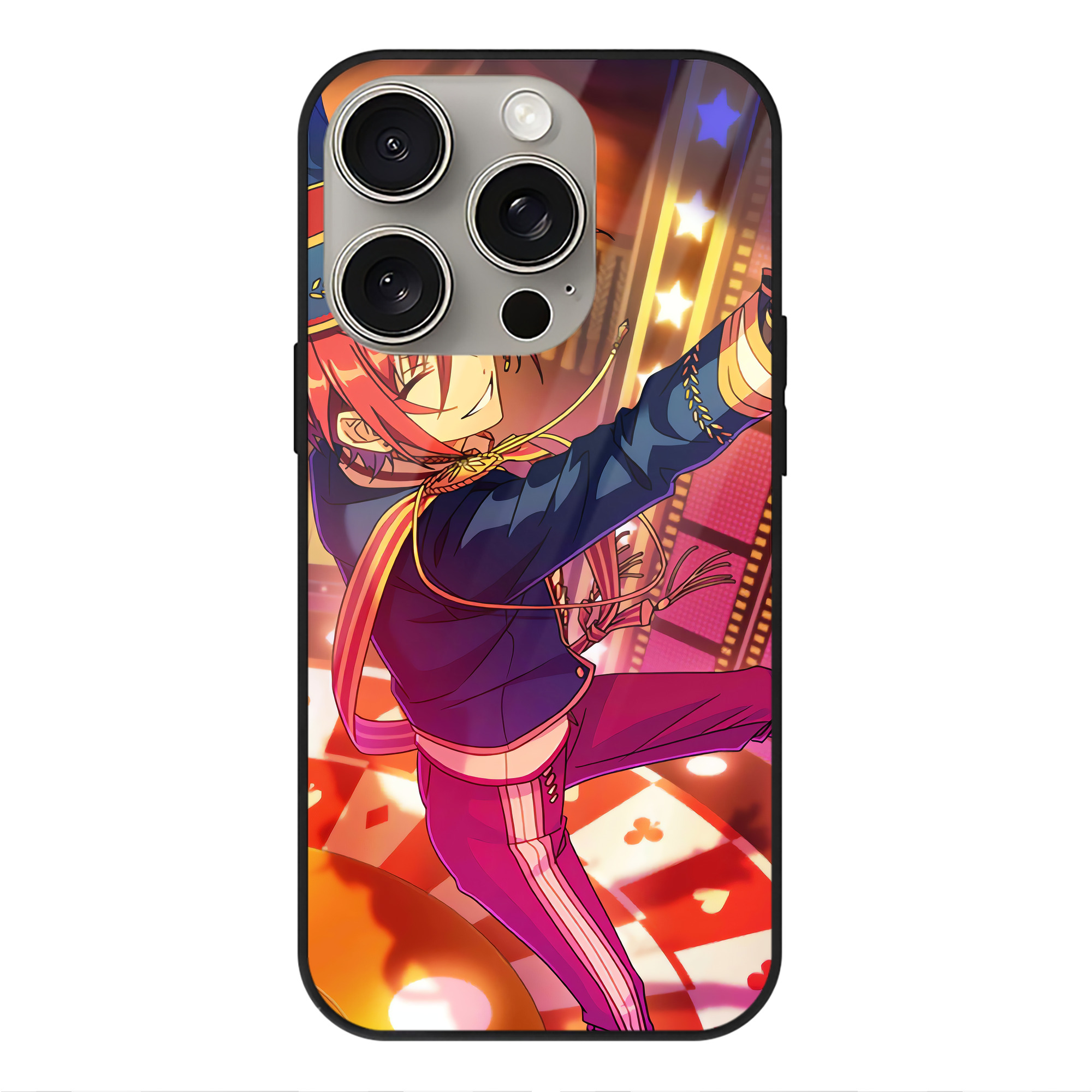 （画像用） あんさんぶるスターズ! Ensemble Stars 【iPhone15Pro対応】スマホケース 耐衝撃＆黄変防止 背面ガラス