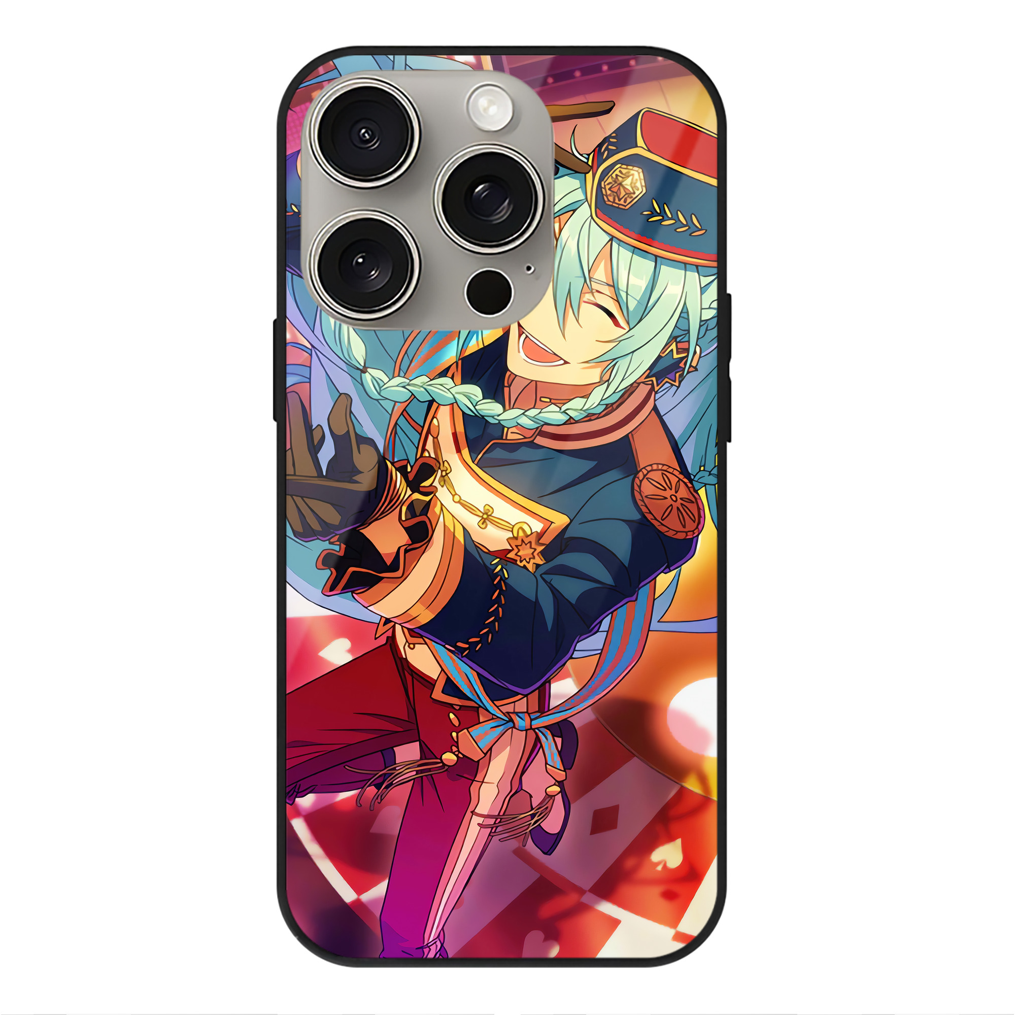 （画像用） あんさんぶるスターズ! Ensemble Stars 【iPhone15Pro対応】スマホケース 耐衝撃＆黄変防止 背面ガラス