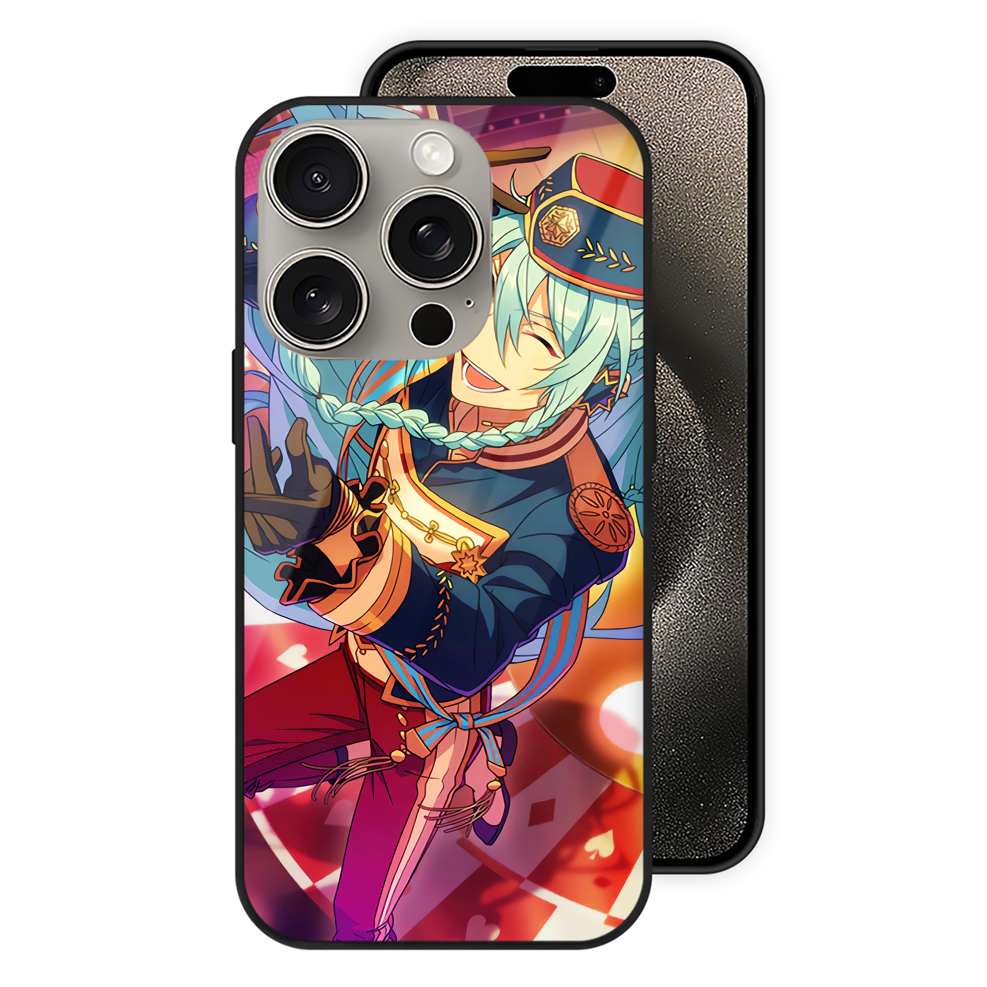 （画像用） あんさんぶるスターズ! Ensemble Stars 【iPhone15Pro対応】スマホケース 耐衝撃＆黄変防止 背面ガラス