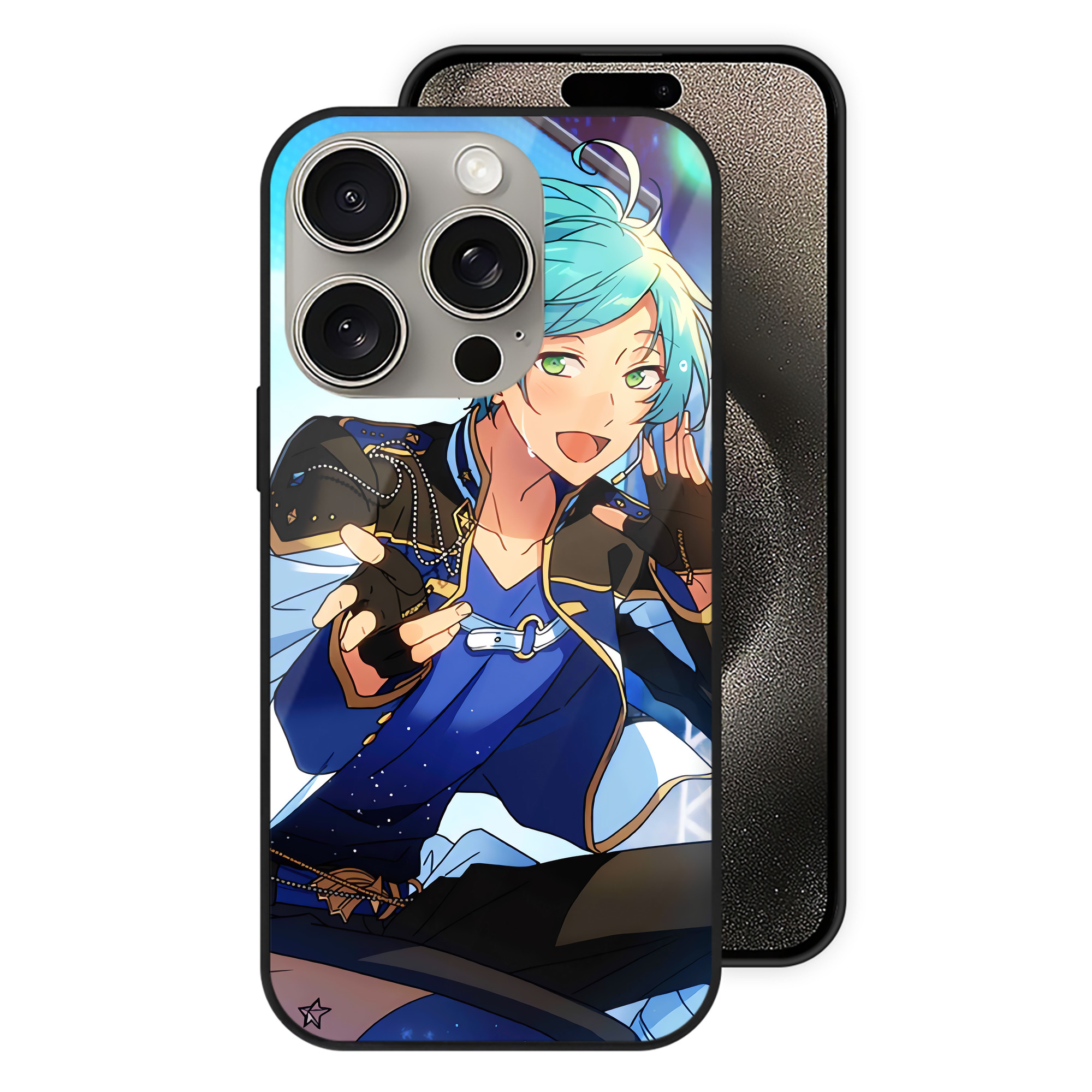 （画像用） あんさんぶるスターズ! Ensemble Stars 【iPhone15Pro対応】スマホケース 耐衝撃＆黄変防止 背面ガラス