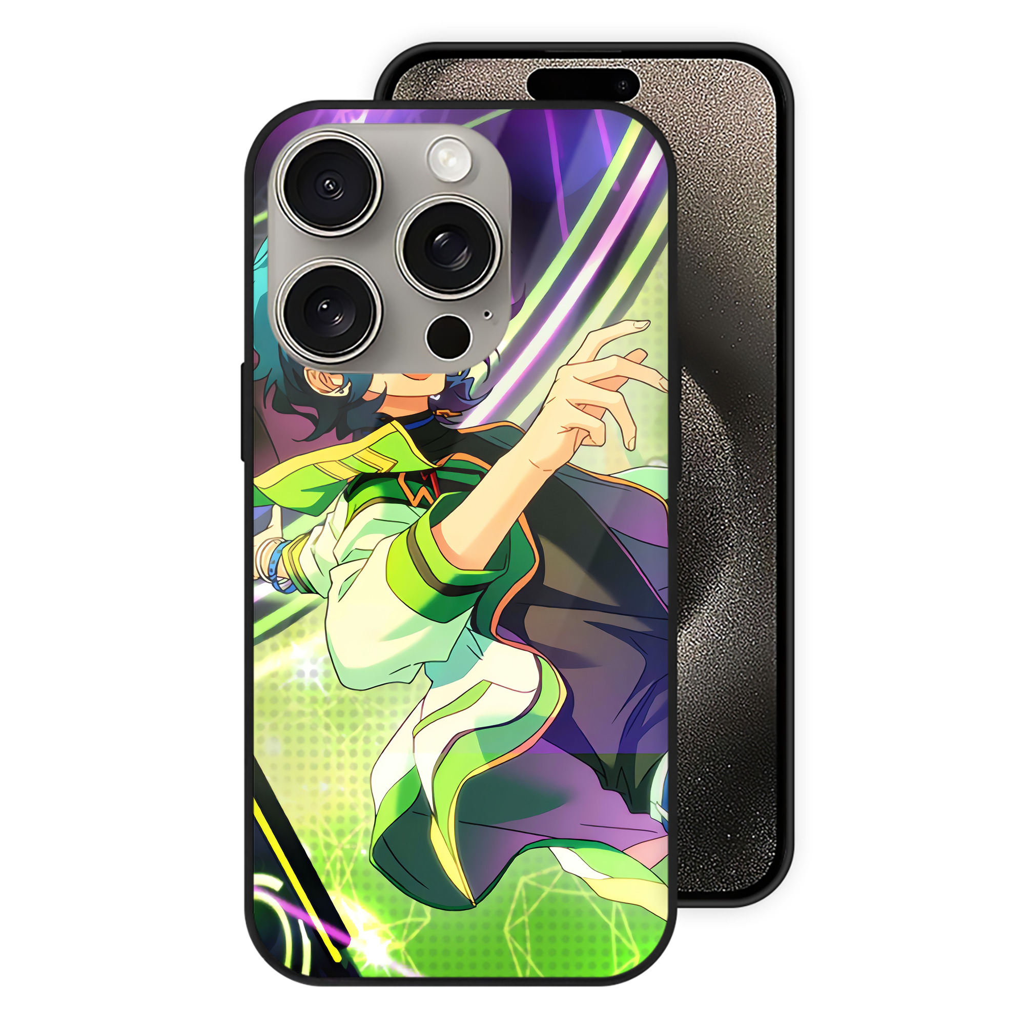 （画像用） あんさんぶるスターズ! Ensemble Stars 【iPhone15Pro対応】スマホケース 耐衝撃＆黄変防止 背面ガラス