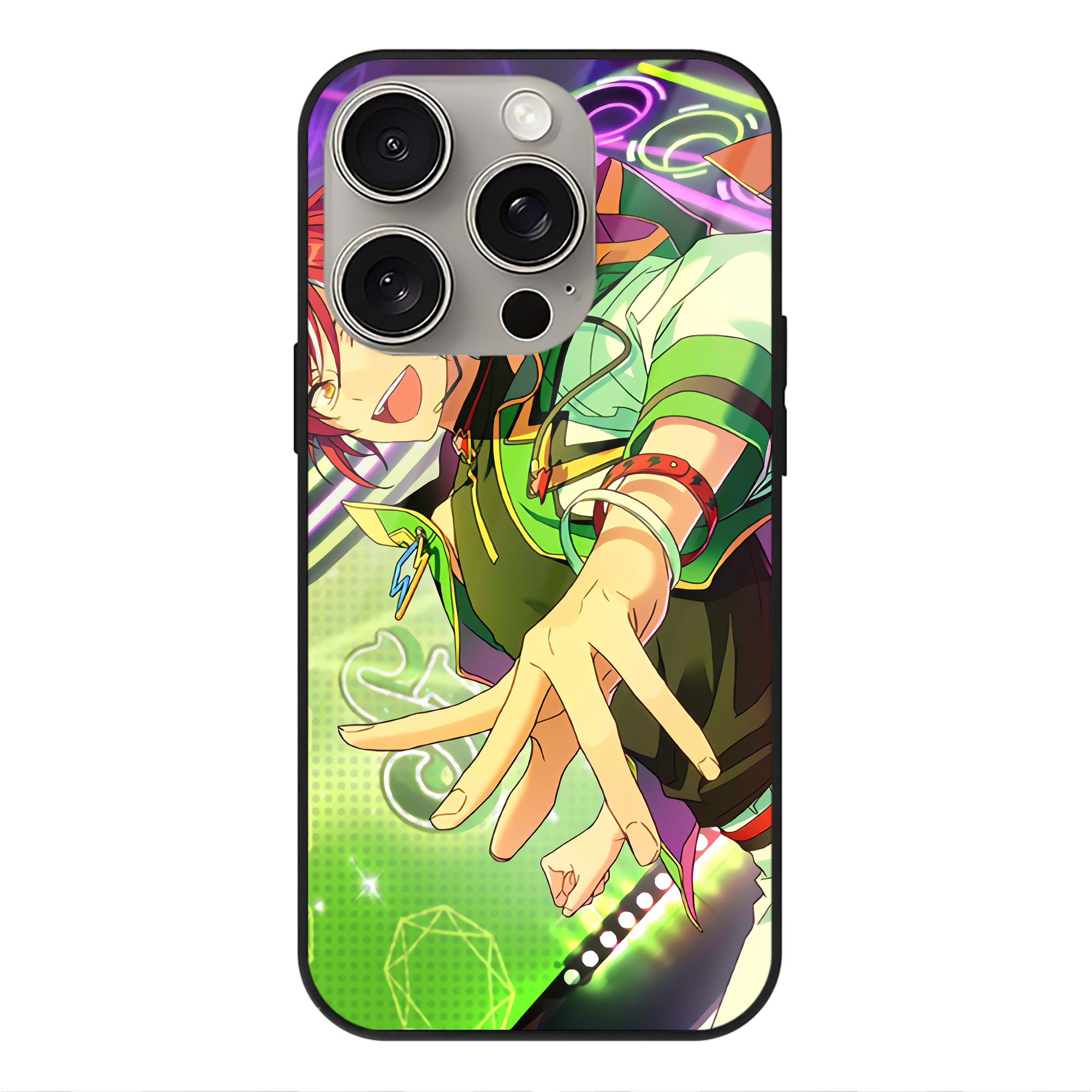 （画像用） あんさんぶるスターズ! Ensemble Stars 【iPhone15Pro対応】スマホケース 耐衝撃＆黄変防止 背面ガラス