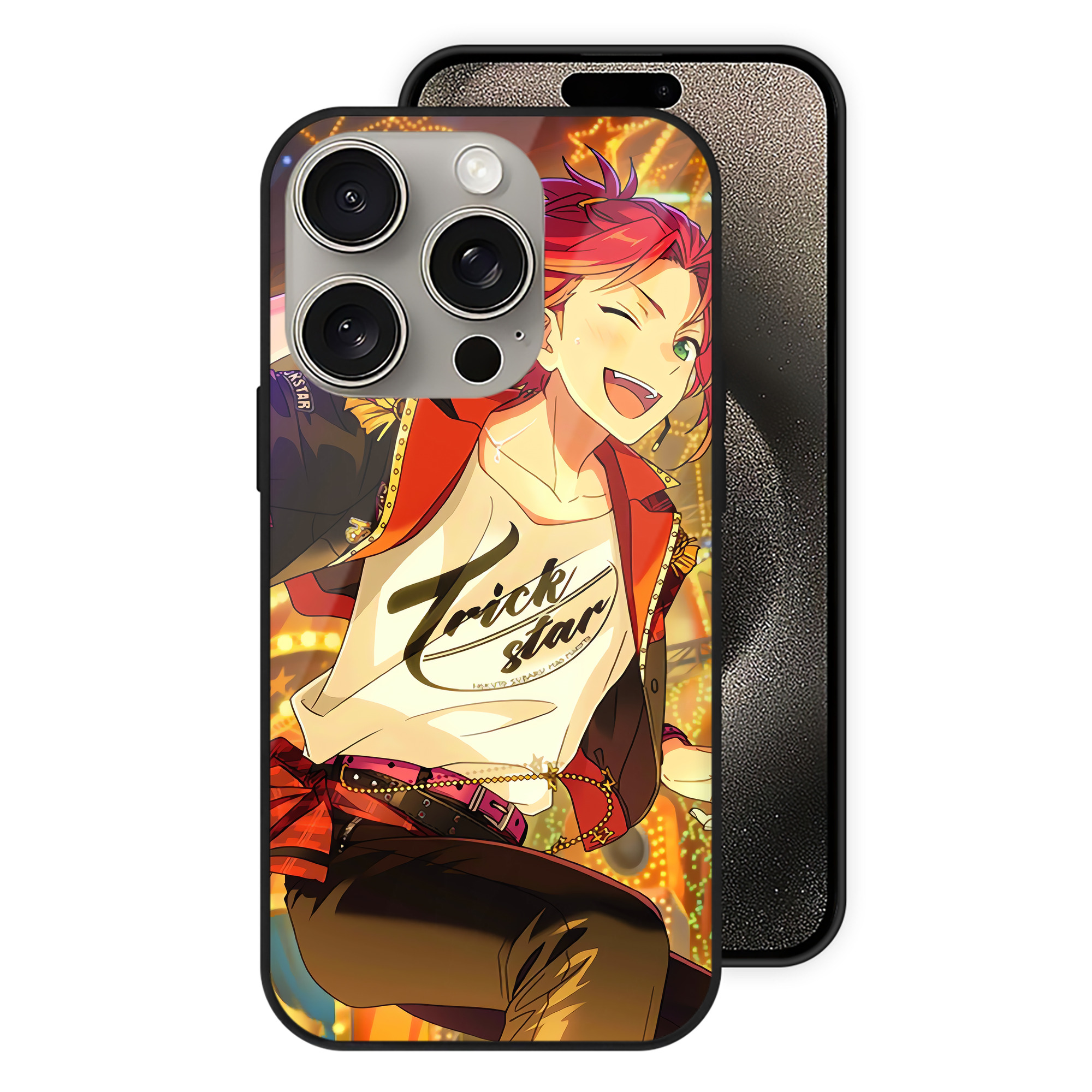 （画像用） あんさんぶるスターズ! Ensemble Stars 【iPhone15Pro対応】スマホケース 耐衝撃＆黄変防止 背面ガラス