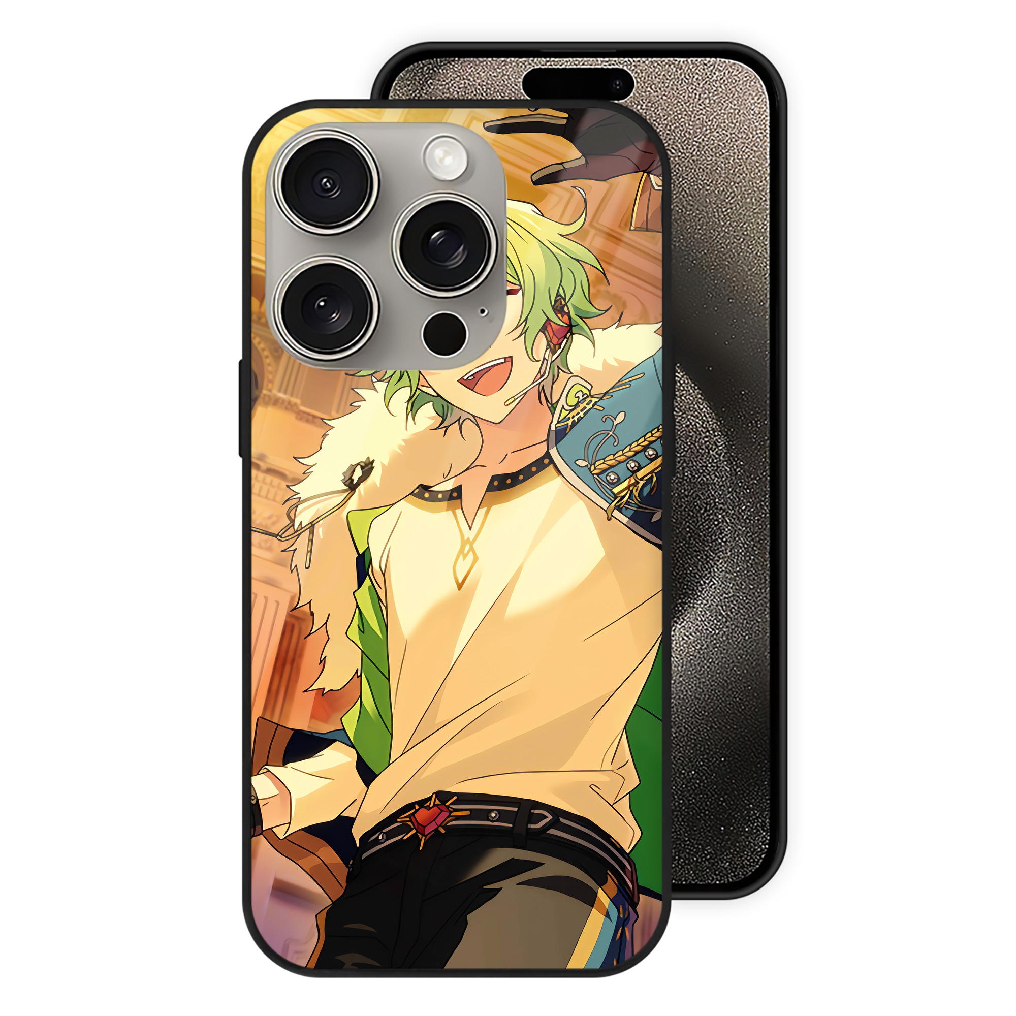 （画像用） あんさんぶるスターズ! Ensemble Stars 【iPhone15Pro対応】スマホケース 耐衝撃＆黄変防止 背面ガラス