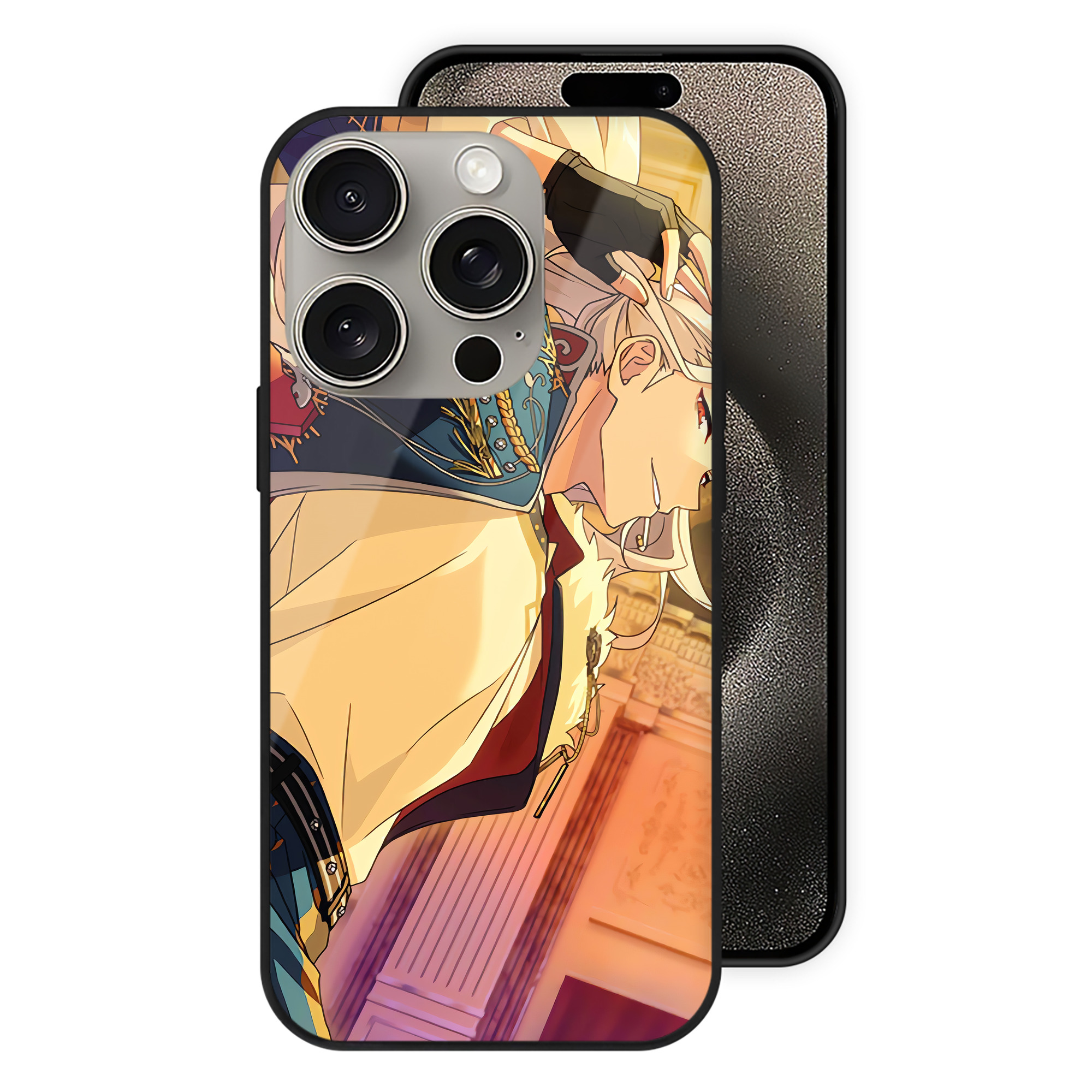 （画像用） あんさんぶるスターズ! Ensemble Stars 【iPhone15Pro対応】スマホケース 耐衝撃＆黄変防止 背面ガラス