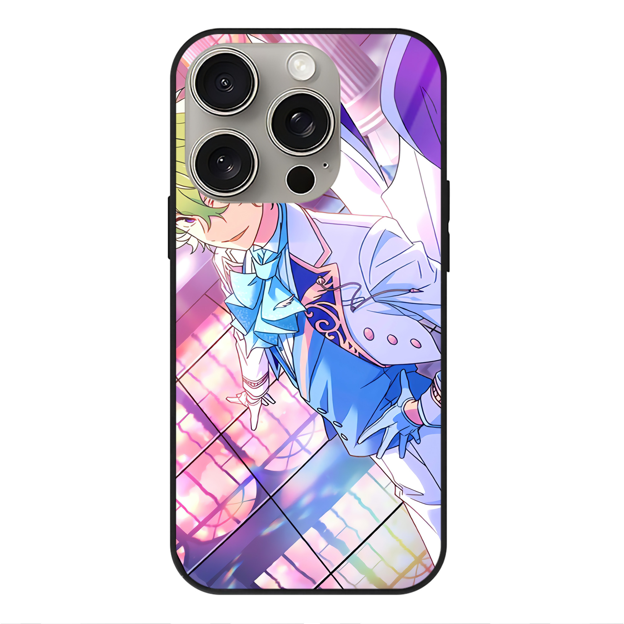 （画像用） あんさんぶるスターズ! Ensemble Stars 【iPhone15Pro対応】スマホケース 耐衝撃＆黄変防止 背面ガラス