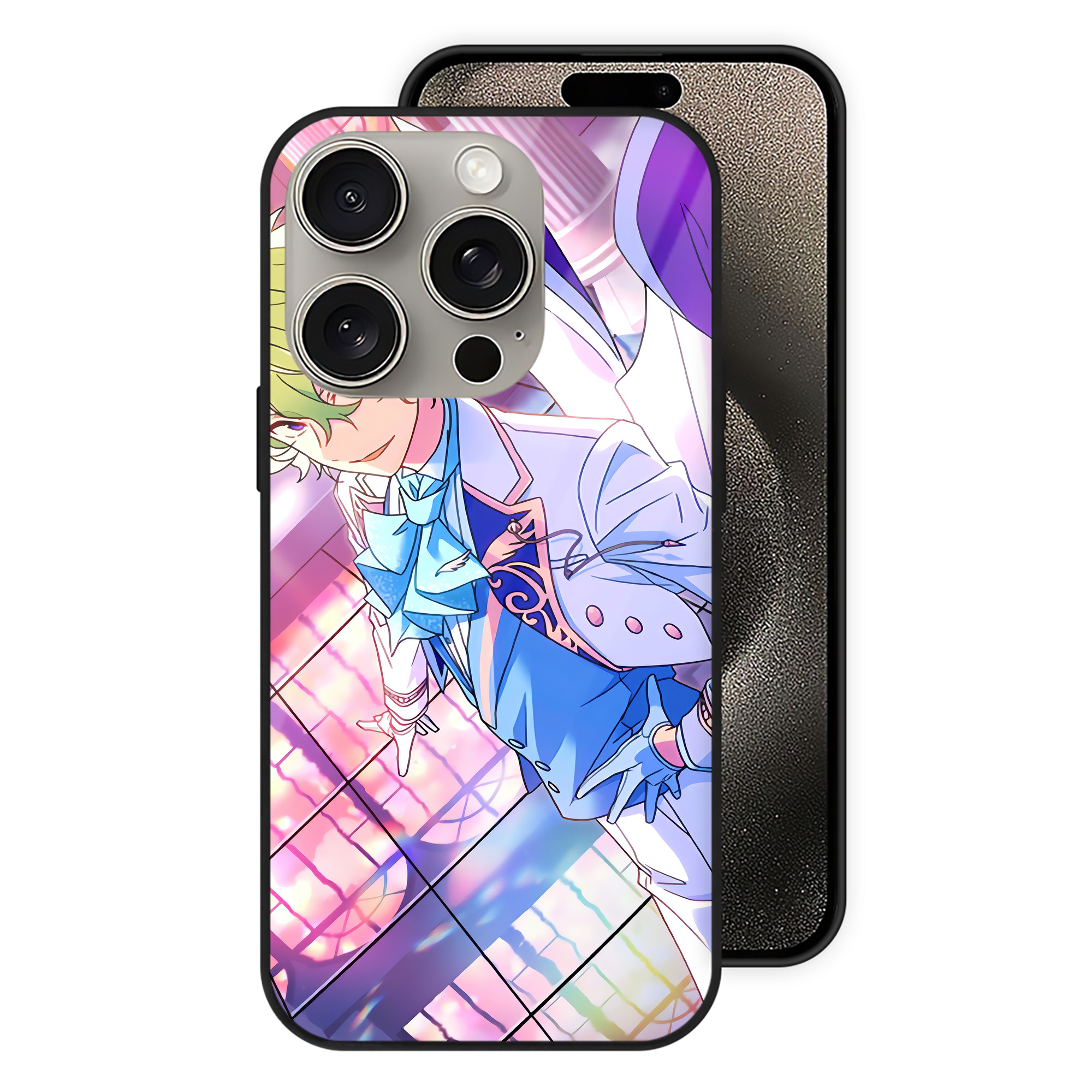 （画像用） あんさんぶるスターズ! Ensemble Stars 【iPhone15Pro対応】スマホケース 耐衝撃＆黄変防止 背面ガラス