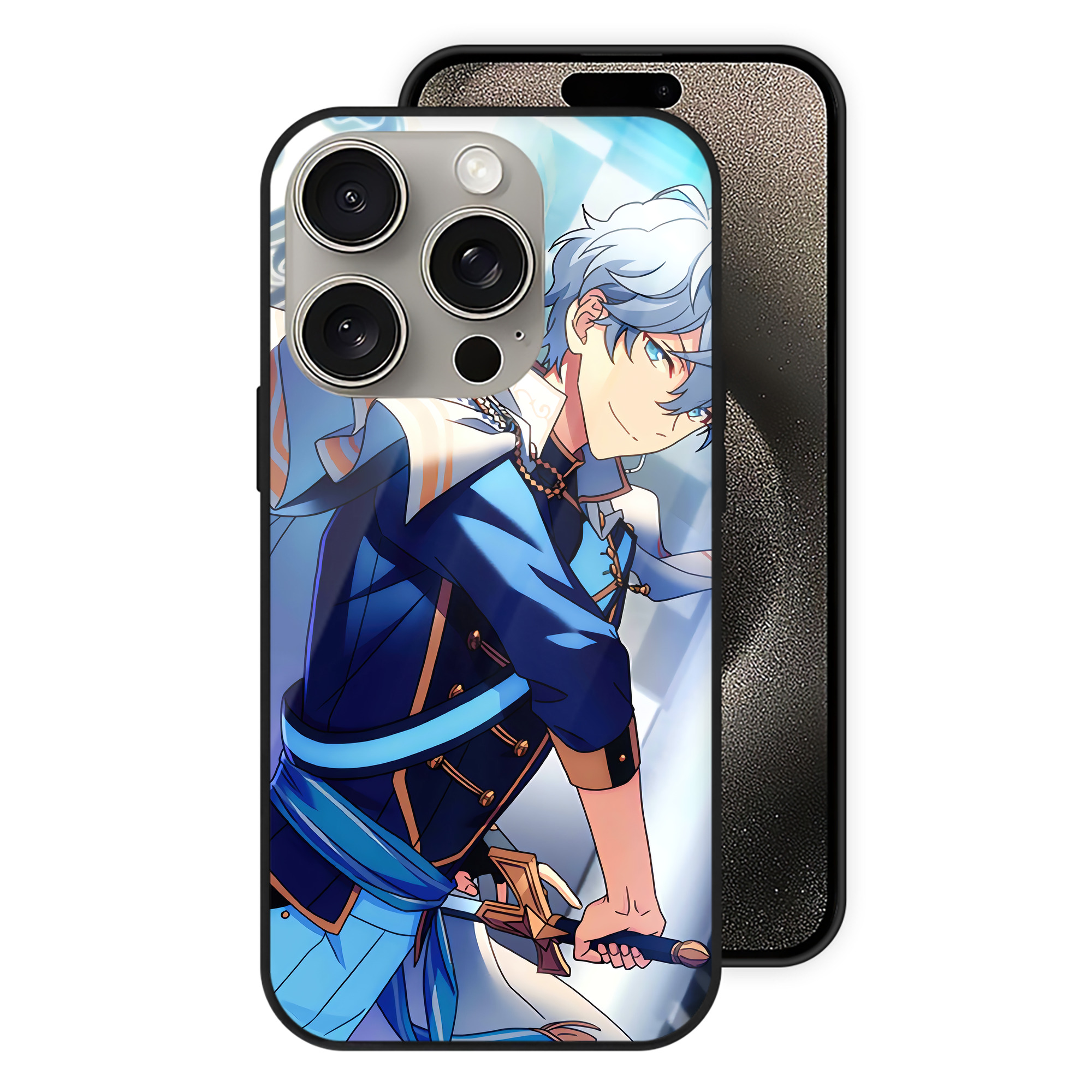 （画像用） あんさんぶるスターズ! Ensemble Stars 【iPhone15Pro対応】スマホケース 耐衝撃＆黄変防止 背面ガラス