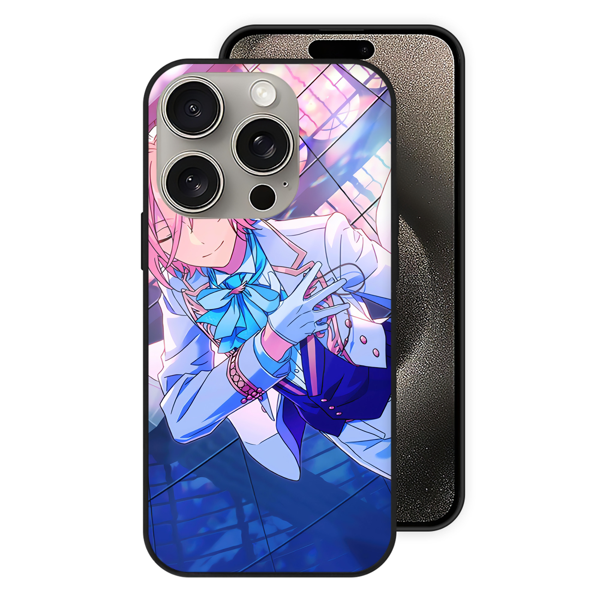 （画像用） あんさんぶるスターズ! Ensemble Stars 【iPhone15Pro対応】スマホケース 耐衝撃＆黄変防止 背面ガラス