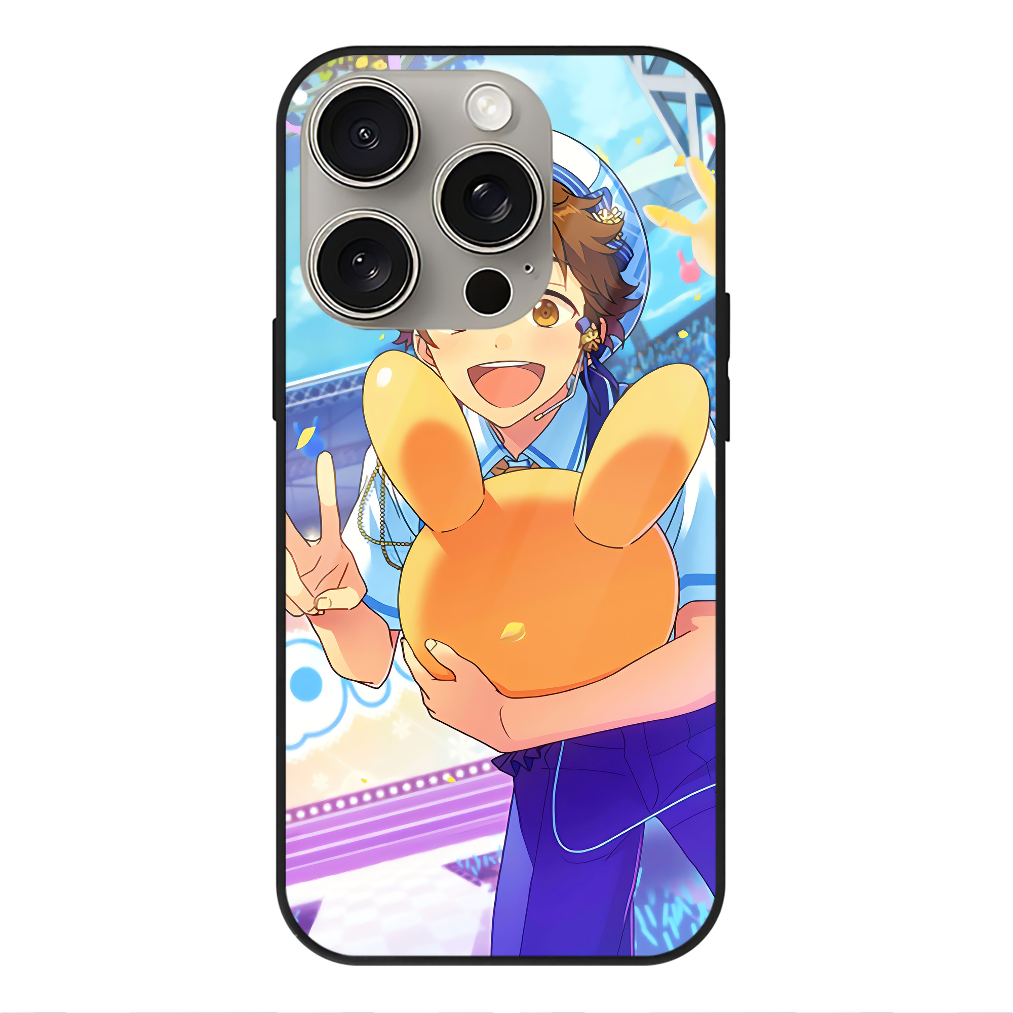 （画像用） あんさんぶるスターズ! Ensemble Stars 【iPhone15Pro対応】スマホケース 耐衝撃＆黄変防止 背面ガラス