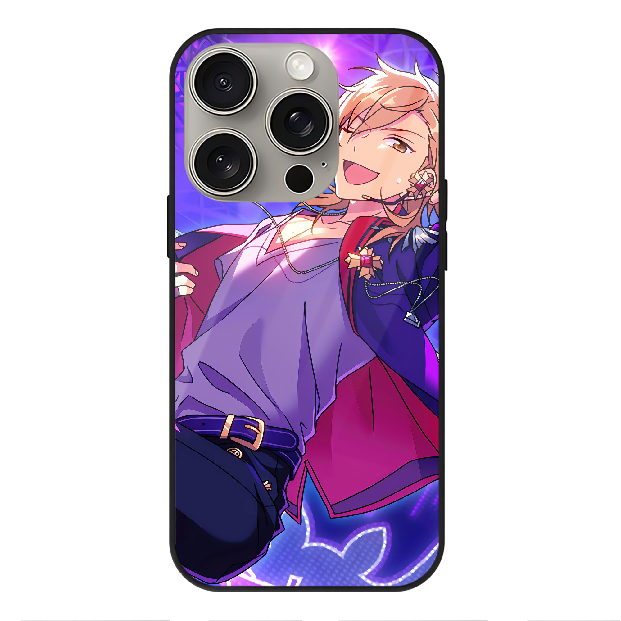 （画像用） あんさんぶるスターズ! Ensemble Stars 【iPhone15Pro対応】スマホケース 耐衝撃＆黄変防止 背面ガラス