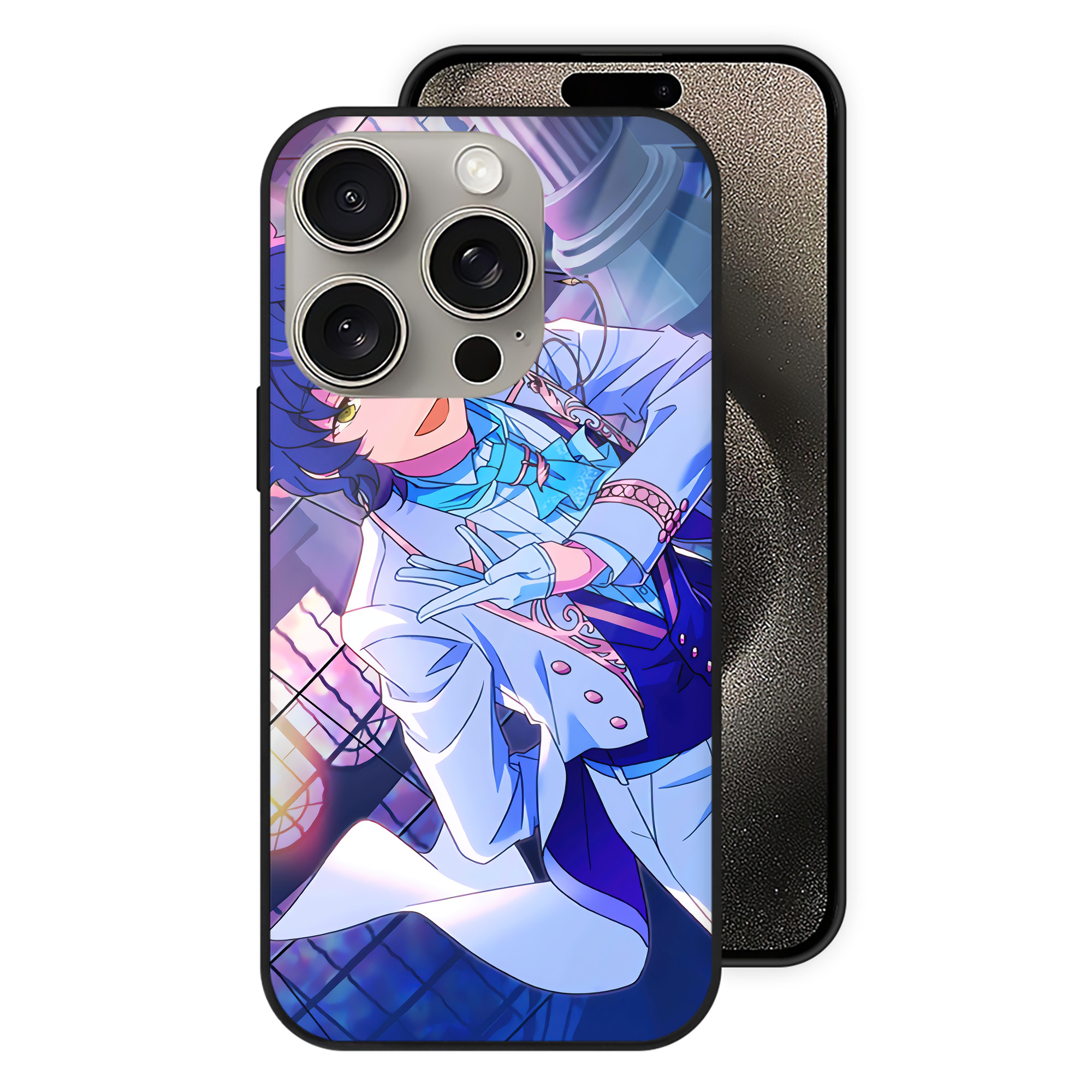 （画像用） あんさんぶるスターズ! Ensemble Stars 【iPhone15Pro対応】スマホケース 耐衝撃＆黄変防止 背面ガラス