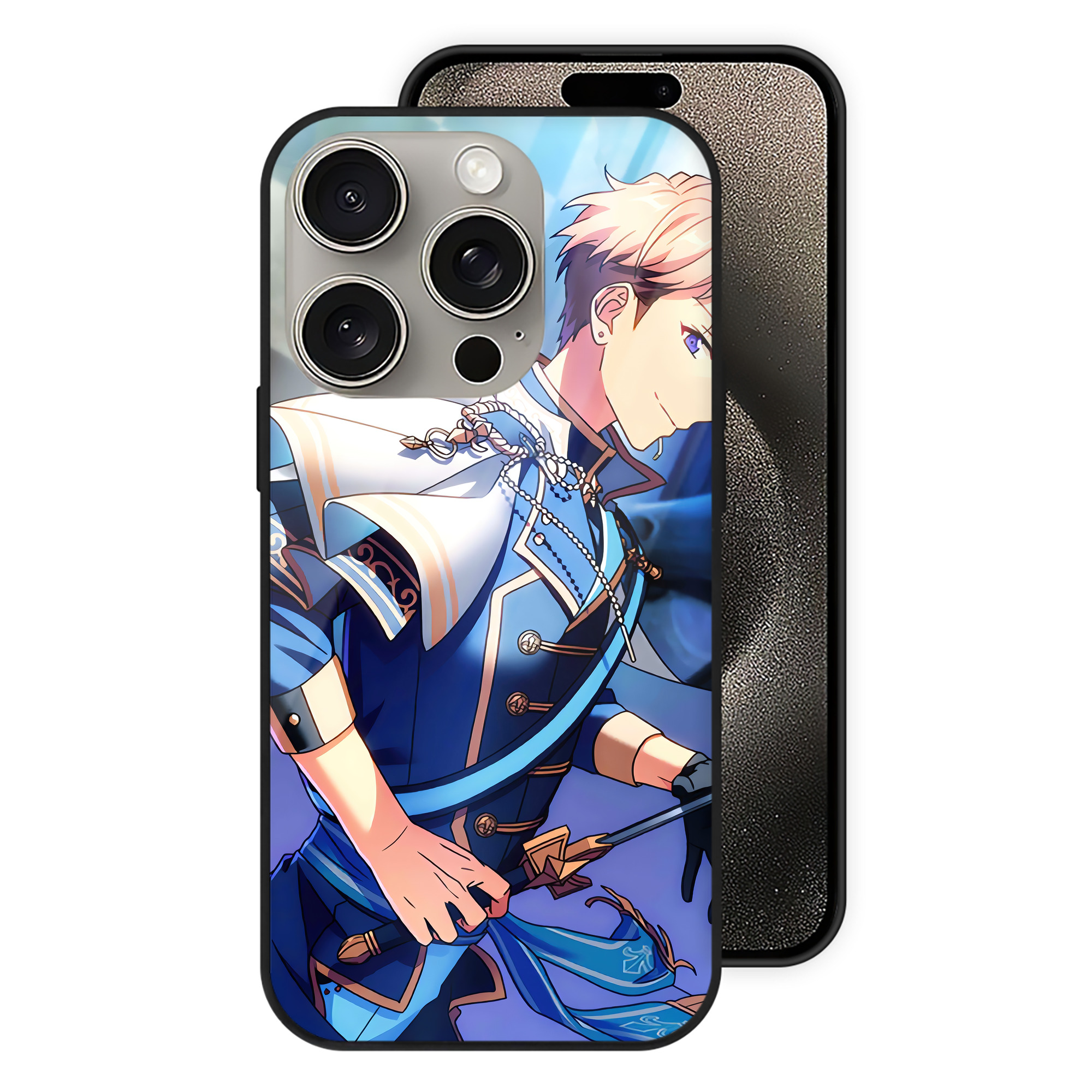 （画像用） あんさんぶるスターズ! Ensemble Stars 【iPhone15Pro対応】スマホケース 耐衝撃＆黄変防止 背面ガラス