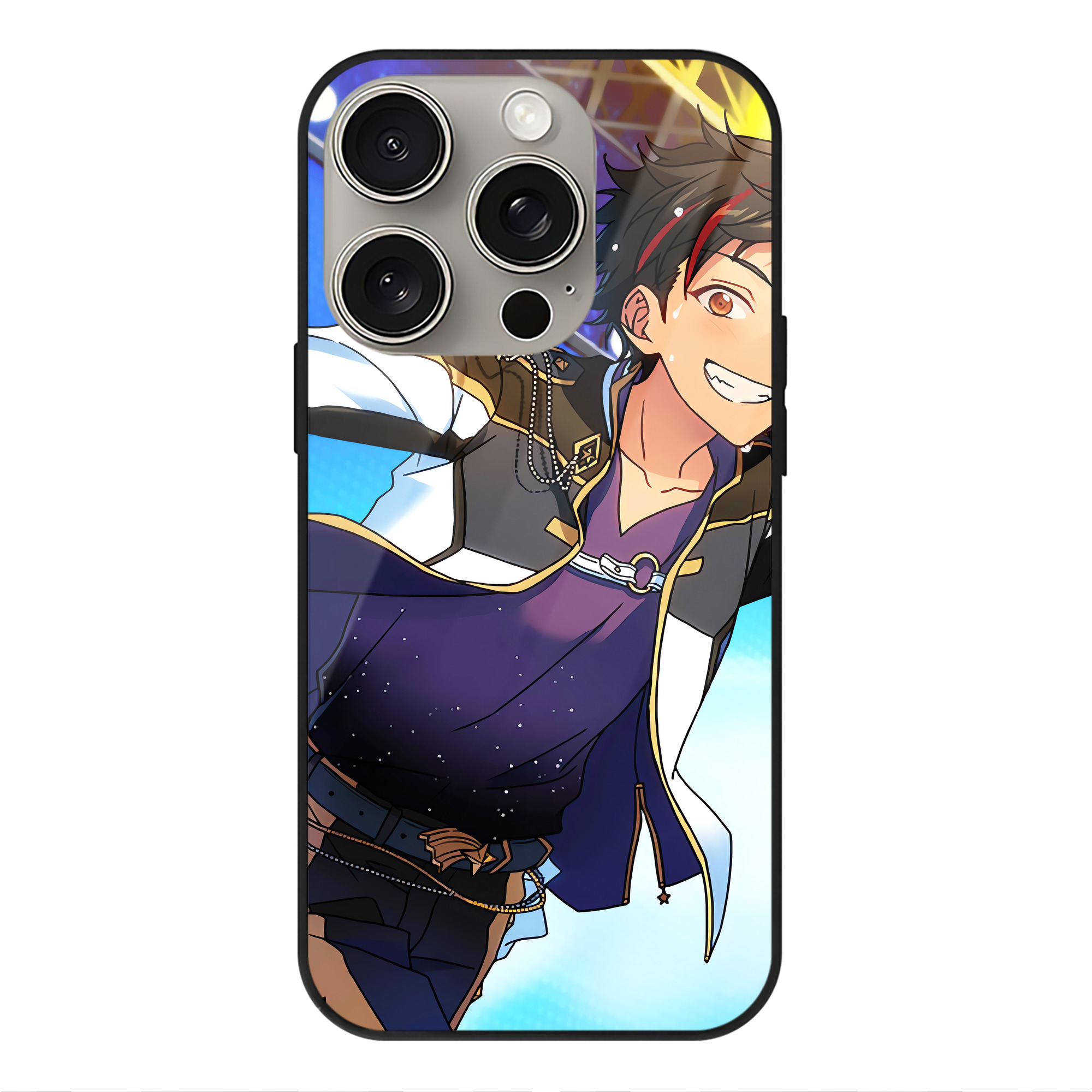 （画像用） あんさんぶるスターズ! Ensemble Stars 【iPhone15Pro対応】スマホケース 耐衝撃＆黄変防止 背面ガラス