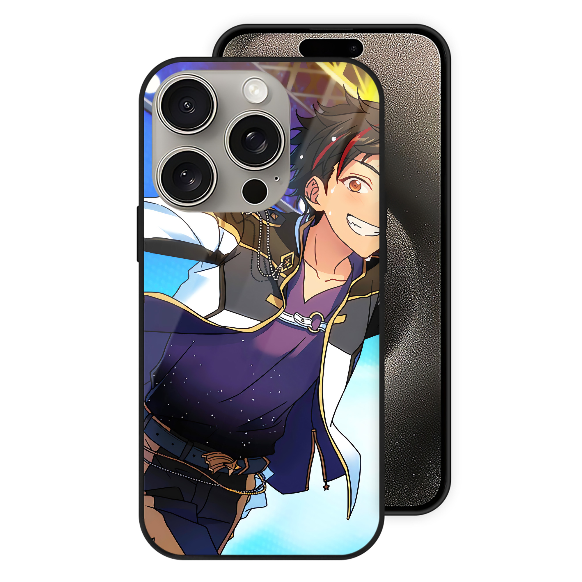 （画像用） あんさんぶるスターズ! Ensemble Stars 【iPhone15Pro対応】スマホケース 耐衝撃＆黄変防止 背面ガラス
