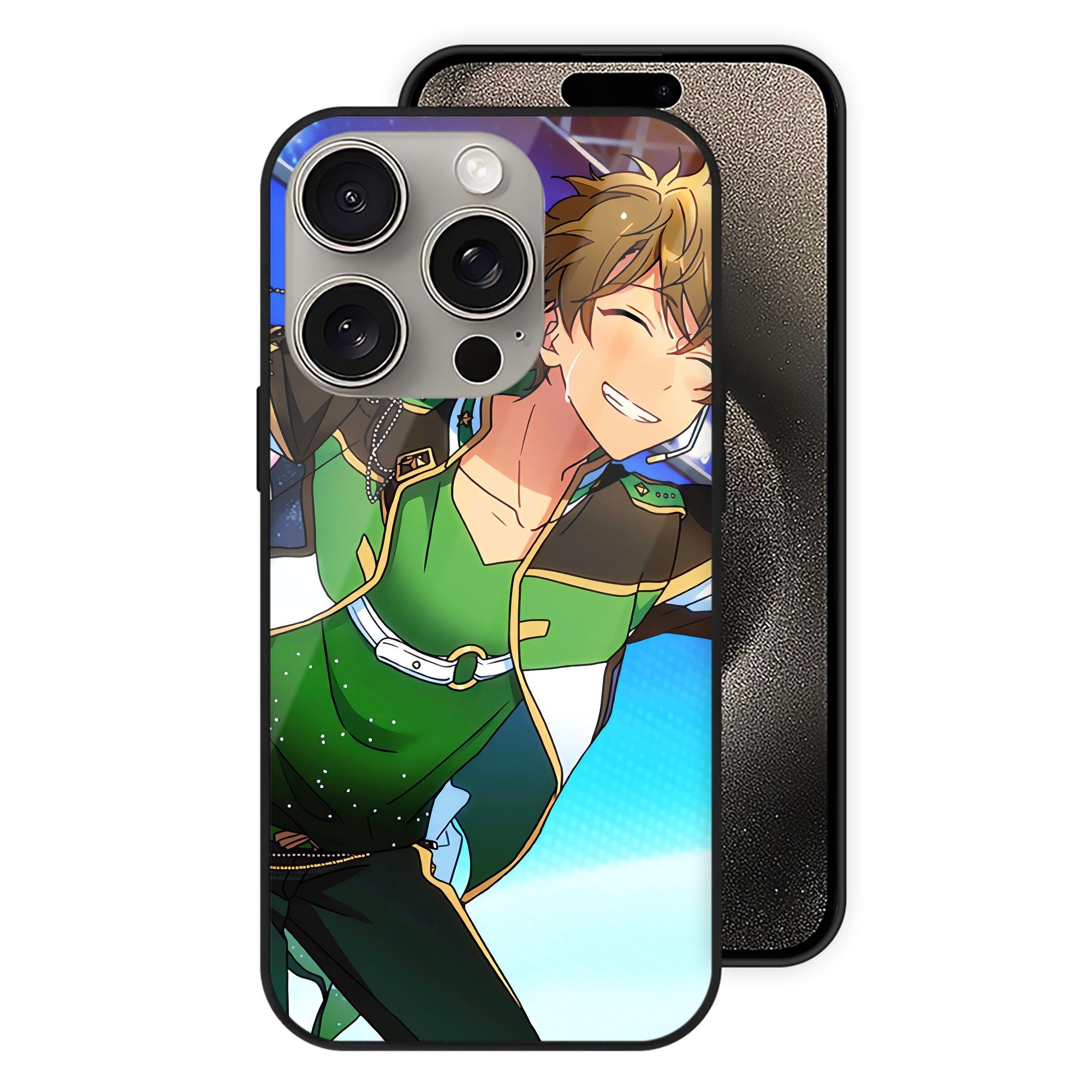 （画像用） あんさんぶるスターズ! Ensemble Stars 【iPhone15Pro対応】スマホケース 耐衝撃＆黄変防止 背面ガラス