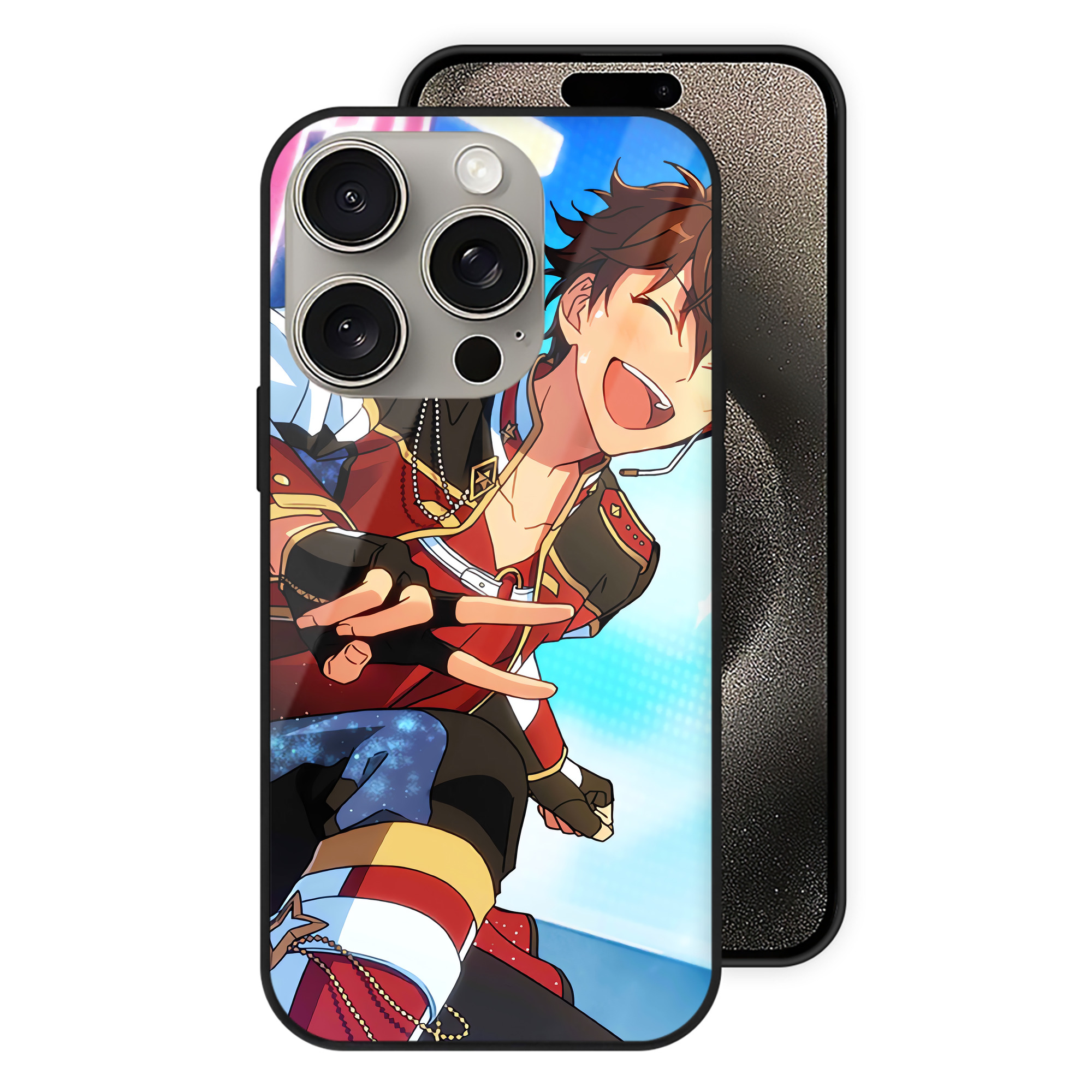 （画像用） あんさんぶるスターズ! Ensemble Stars 【iPhone15Pro対応】スマホケース 耐衝撃＆黄変防止 背面ガラス