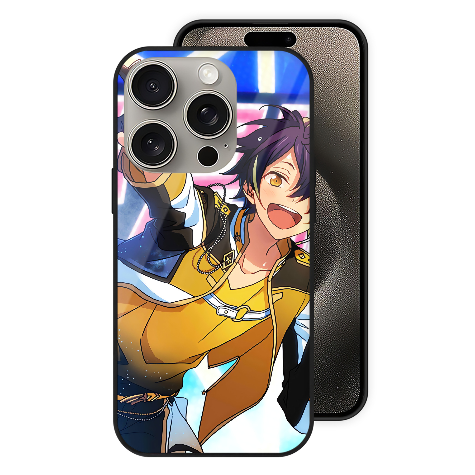 （画像用） あんさんぶるスターズ! Ensemble Stars 【iPhone15Pro対応】スマホケース 耐衝撃＆黄変防止 背面ガラス