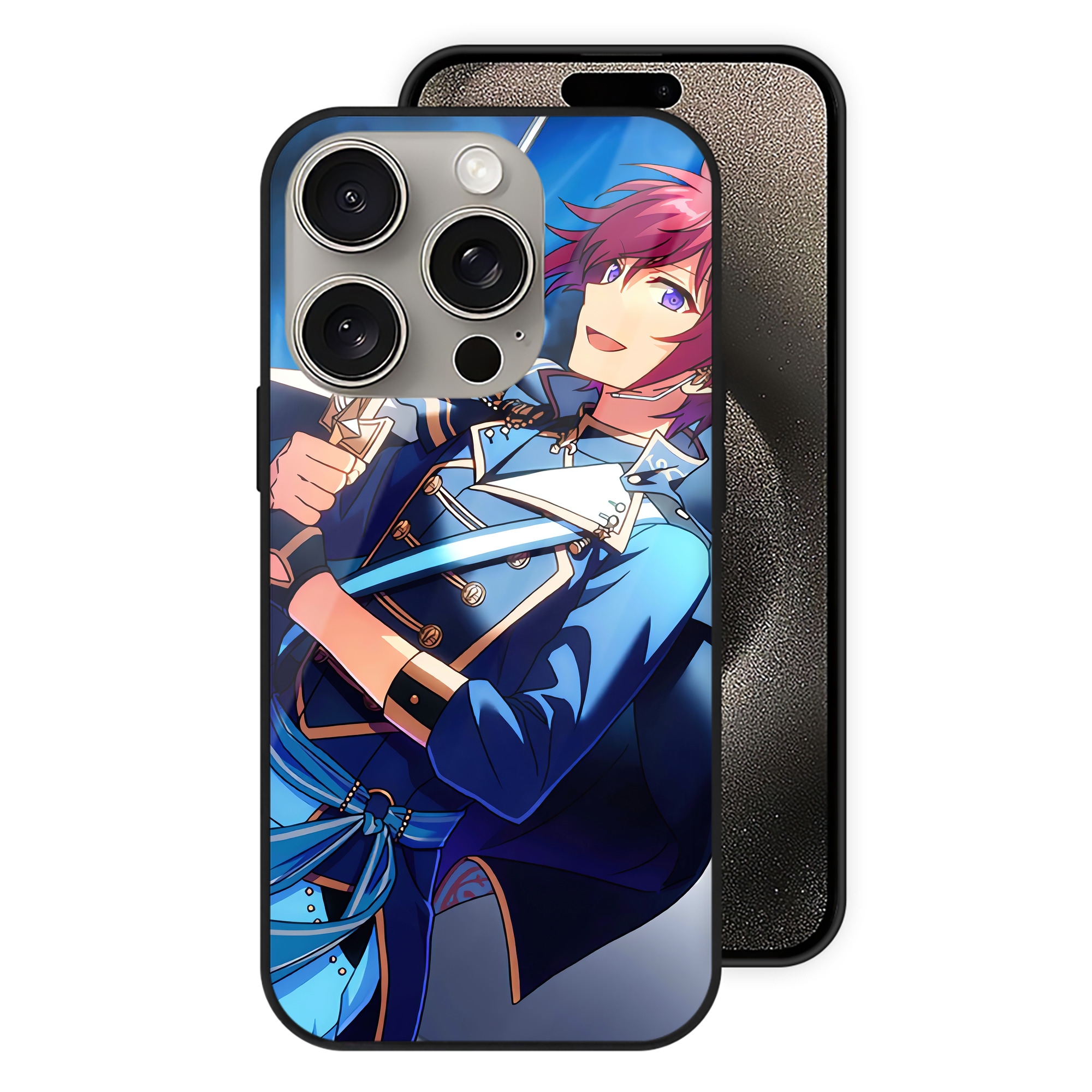 （画像用） あんさんぶるスターズ! Ensemble Stars 【iPhone15Pro対応】スマホケース 耐衝撃＆黄変防止 背面ガラス