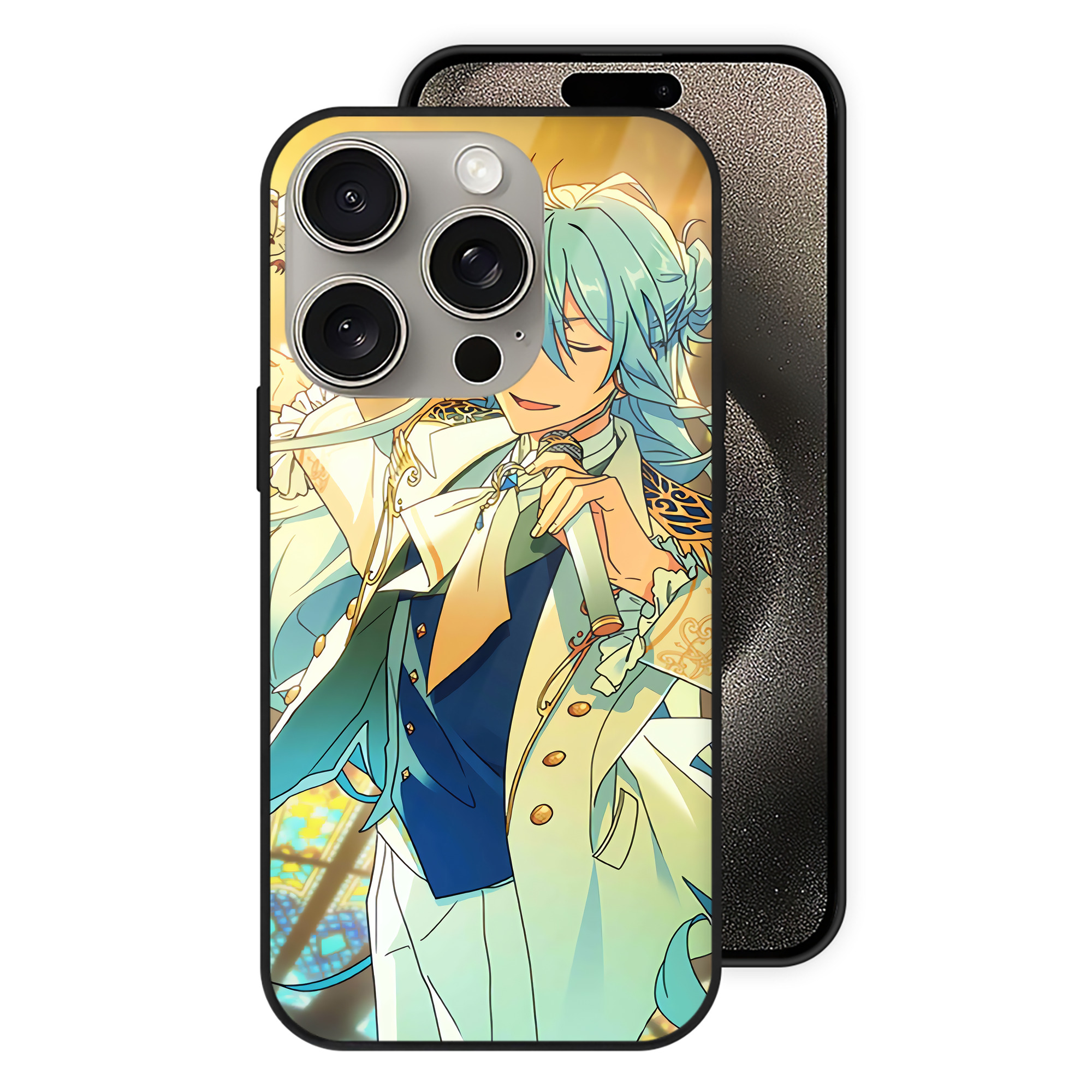 （画像用） あんさんぶるスターズ! Ensemble Stars 【iPhone15Pro対応】スマホケース 耐衝撃＆黄変防止 背面ガラス