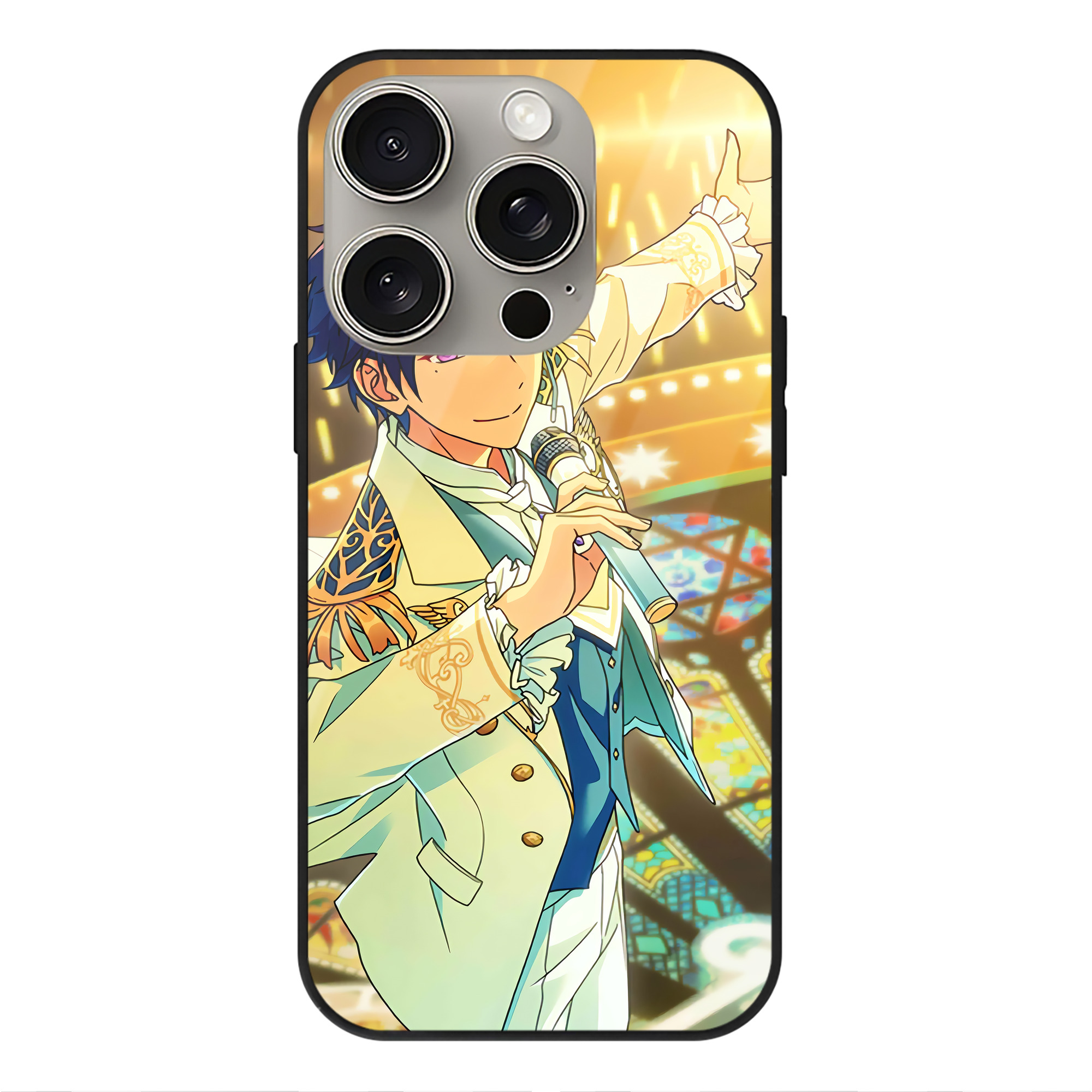 （画像用） あんさんぶるスターズ! Ensemble Stars 【iPhone15Pro対応】スマホケース 耐衝撃＆黄変防止 背面ガラス