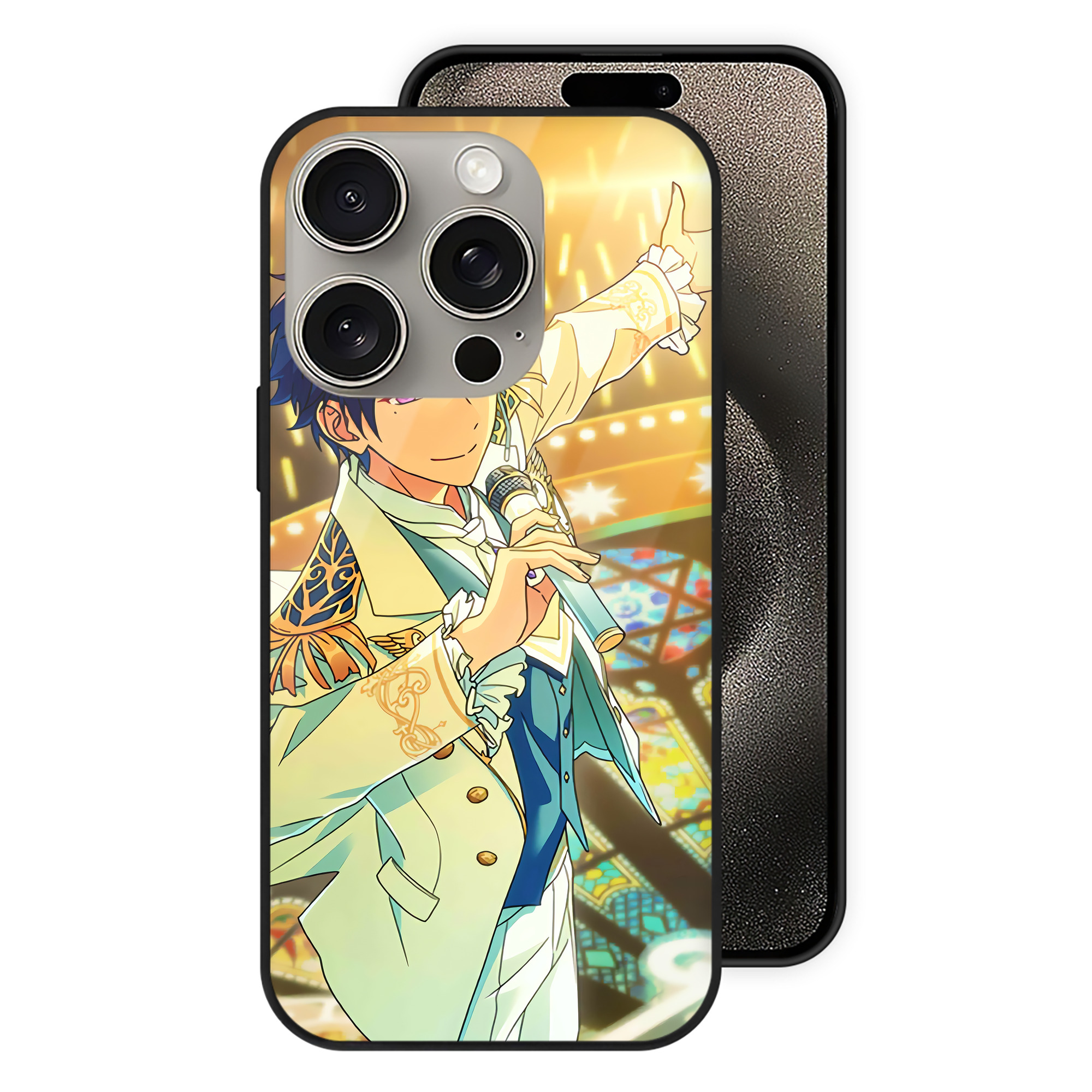 （画像用） あんさんぶるスターズ! Ensemble Stars 【iPhone15Pro対応】スマホケース 耐衝撃＆黄変防止 背面ガラス