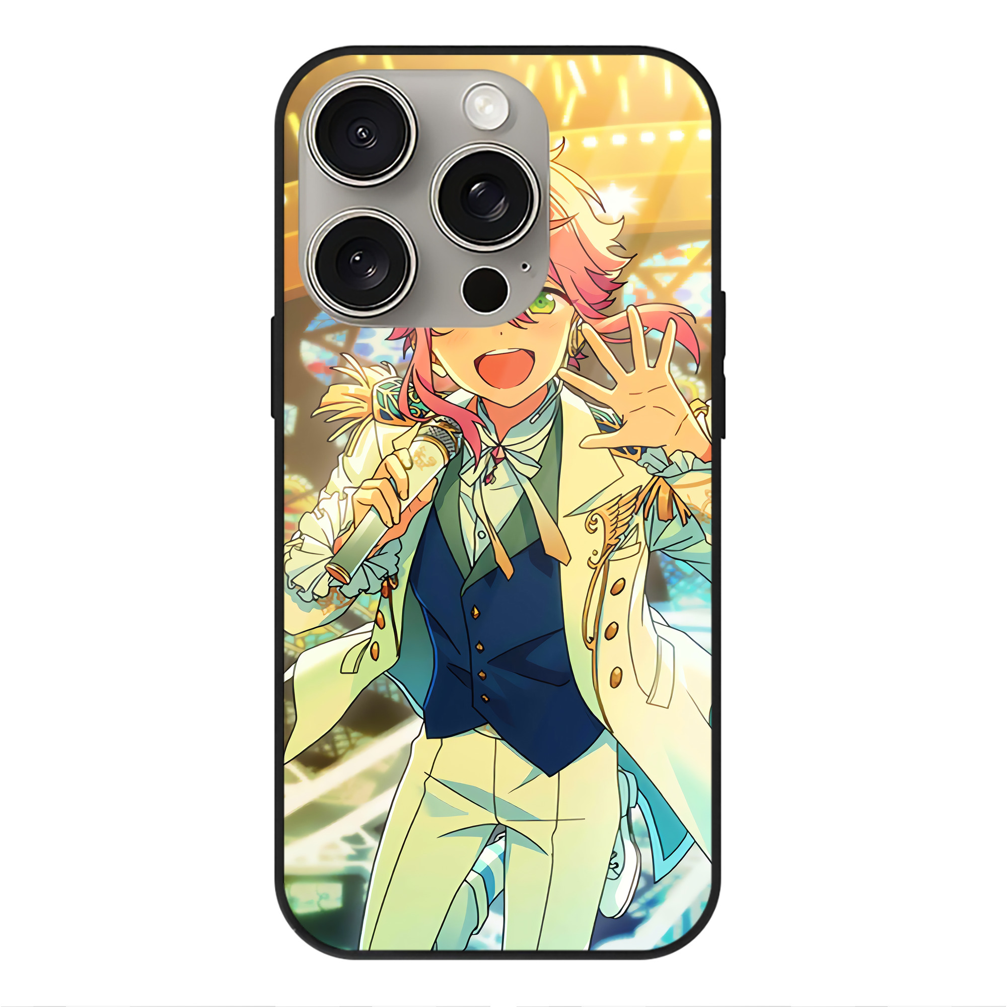 （画像用） あんさんぶるスターズ! Ensemble Stars 【iPhone15Pro対応】スマホケース 耐衝撃＆黄変防止 背面ガラス