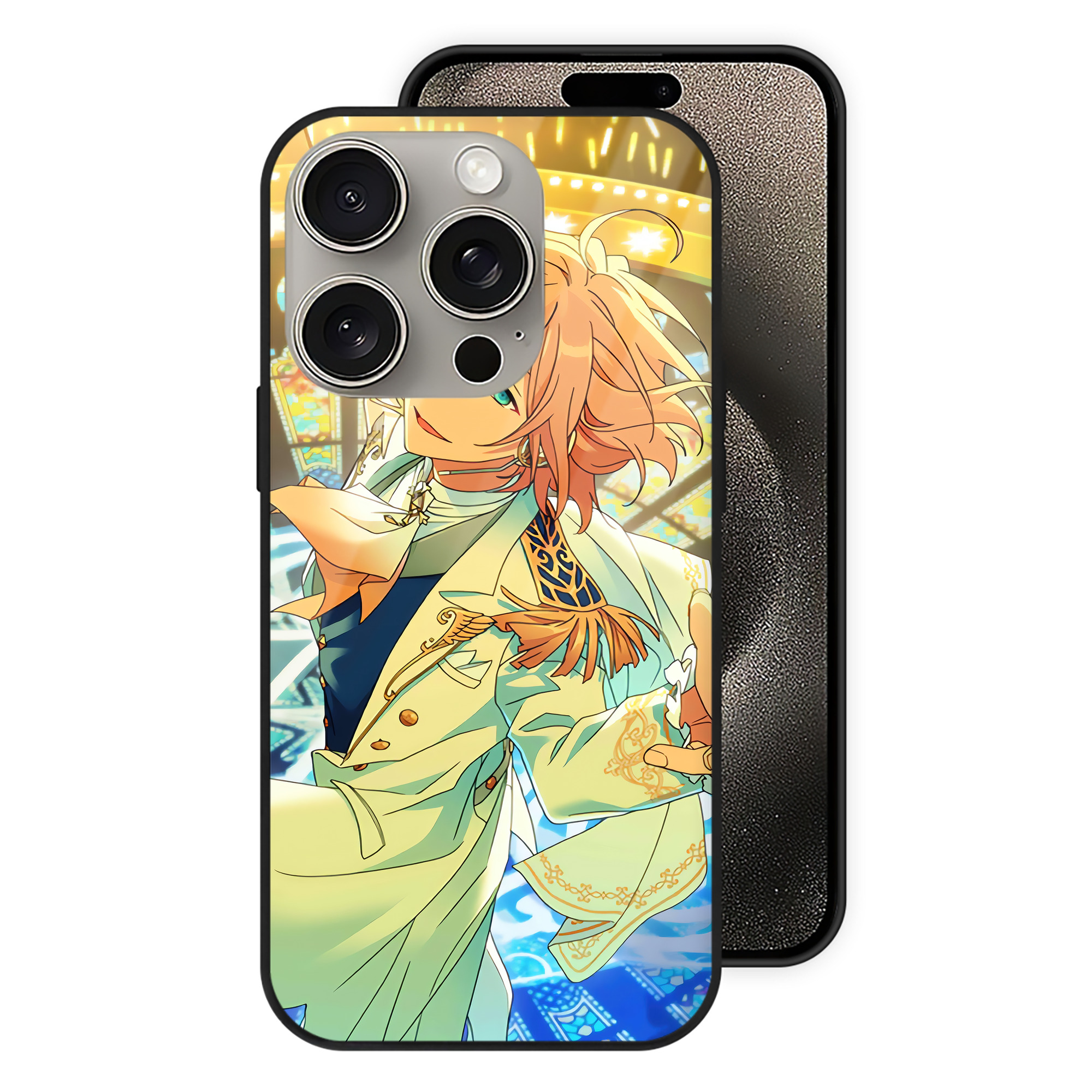 （画像用） あんさんぶるスターズ! Ensemble Stars 【iPhone15Pro対応】スマホケース 耐衝撃＆黄変防止 背面ガラス