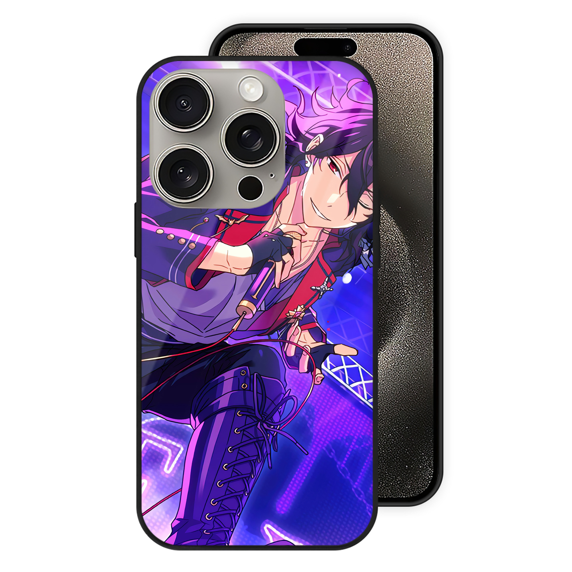 （画像用） あんさんぶるスターズ! Ensemble Stars 【iPhone15Pro対応】スマホケース 耐衝撃＆黄変防止 背面ガラス