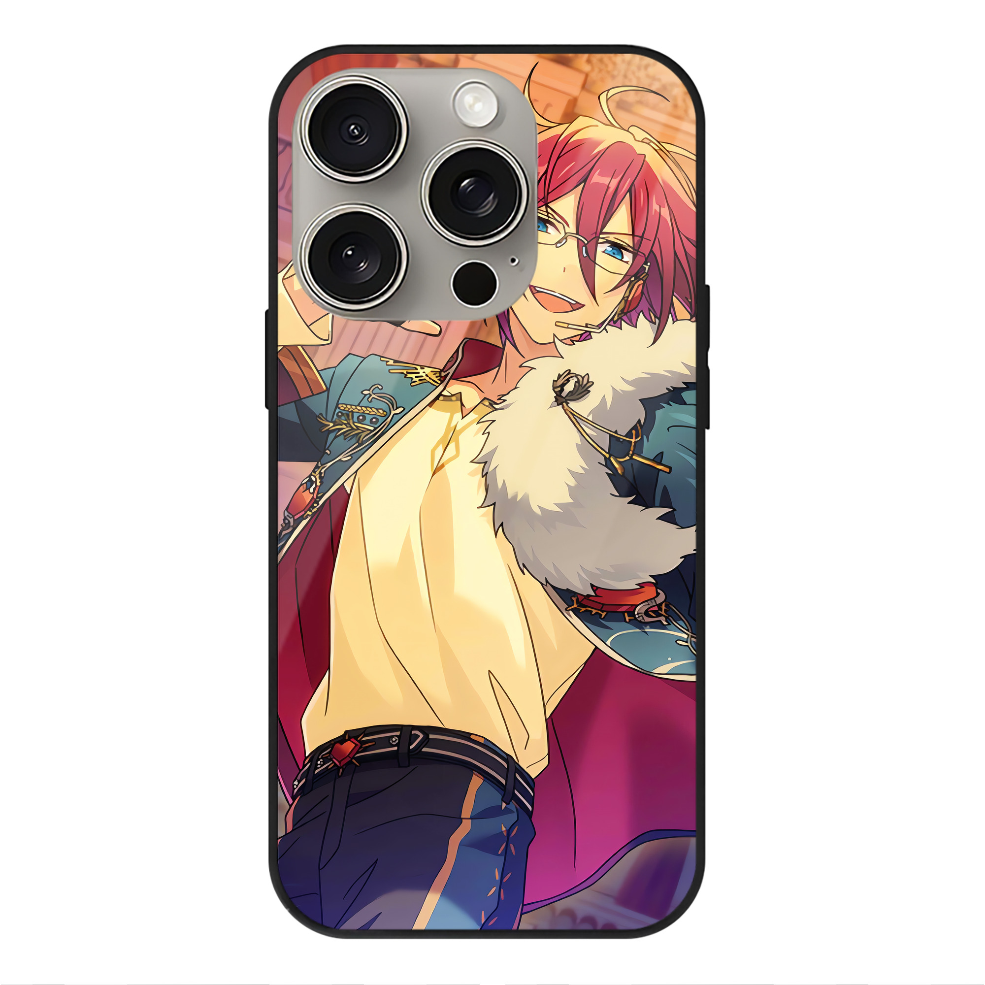 （画像用） あんさんぶるスターズ! Ensemble Stars 【iPhone15Pro対応】スマホケース 耐衝撃＆黄変防止 背面ガラス