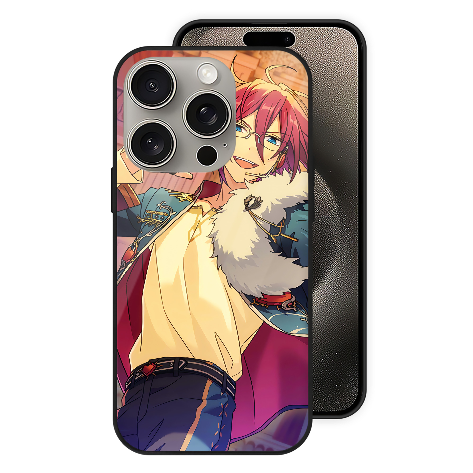 （画像用） あんさんぶるスターズ! Ensemble Stars 【iPhone15Pro対応】スマホケース 耐衝撃＆黄変防止 背面ガラス