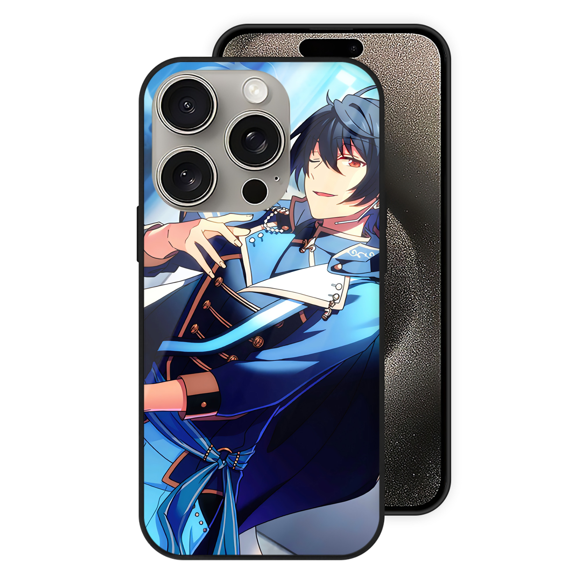（画像用） あんさんぶるスターズ! Ensemble Stars 【iPhone15Pro対応】スマホケース 耐衝撃＆黄変防止 背面ガラス