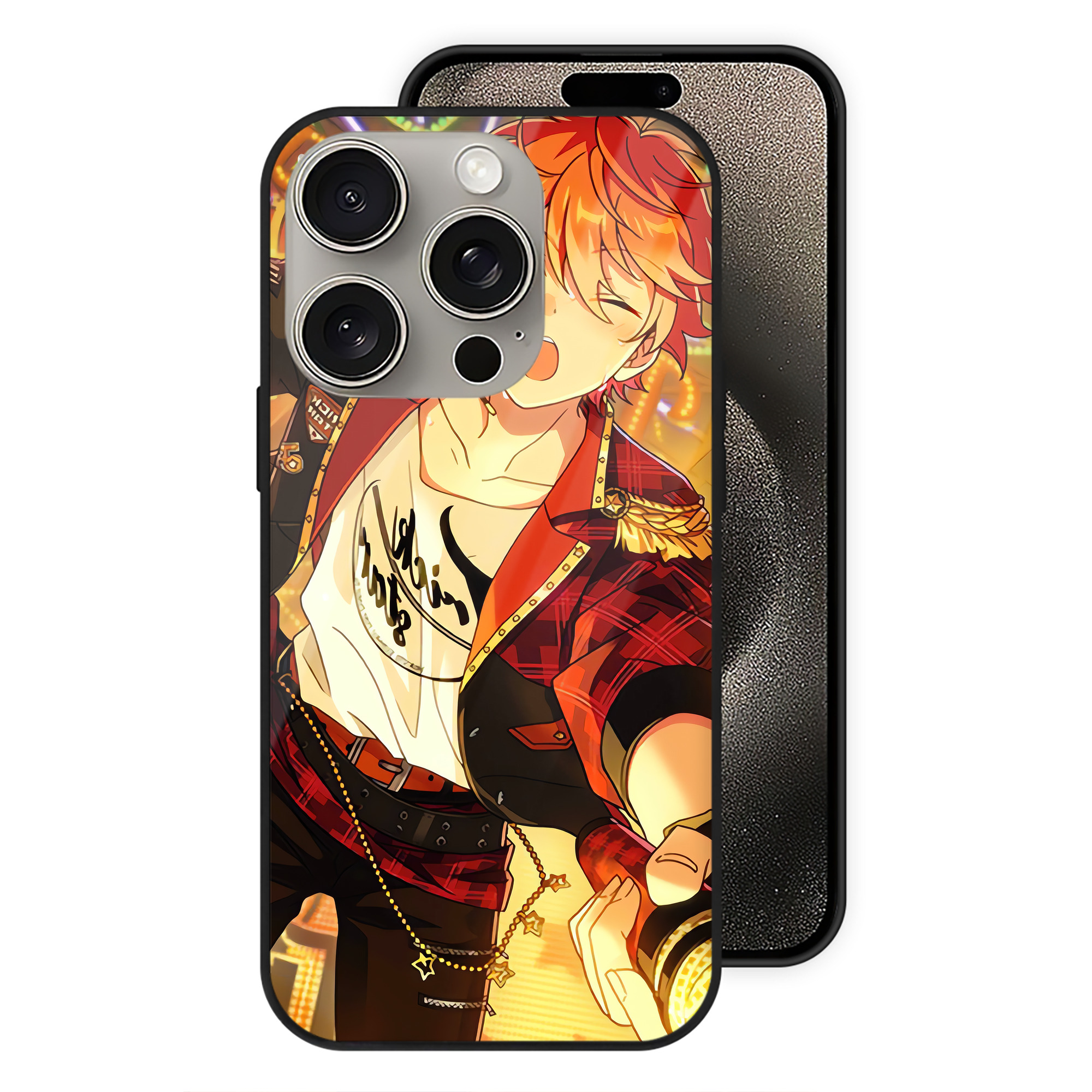 （画像用） あんさんぶるスターズ! Ensemble Stars 【iPhone15Pro対応】スマホケース 耐衝撃＆黄変防止 背面ガラス