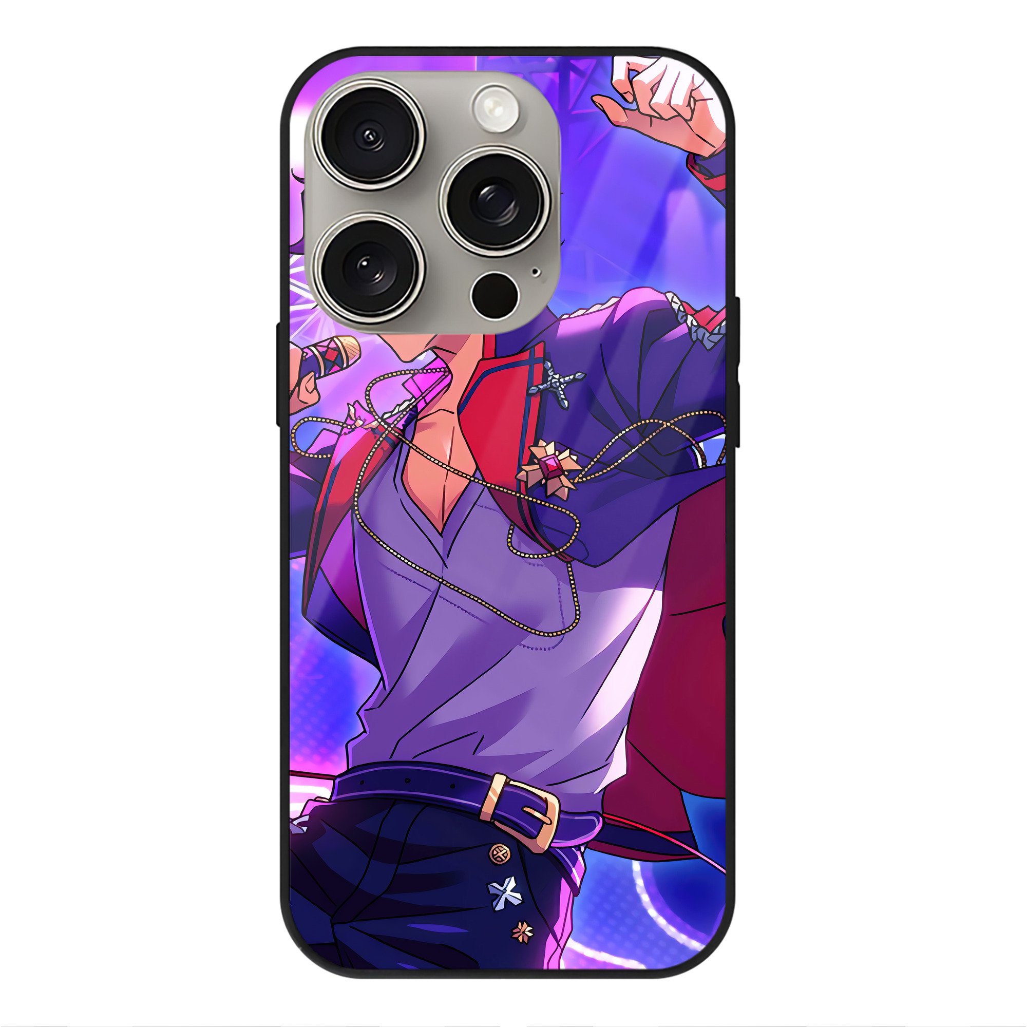 （画像用） あんさんぶるスターズ! Ensemble Stars 【iPhone15Pro対応】スマホケース 耐衝撃＆黄変防止 背面ガラス
