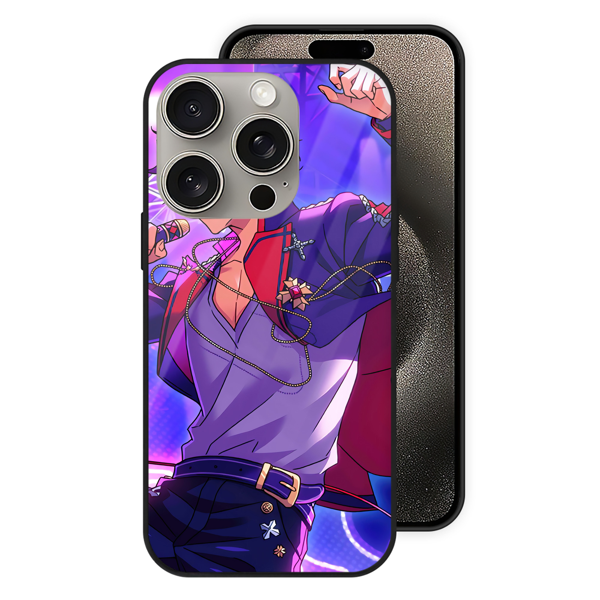 （画像用） あんさんぶるスターズ! Ensemble Stars 【iPhone15Pro対応】スマホケース 耐衝撃＆黄変防止 背面ガラス