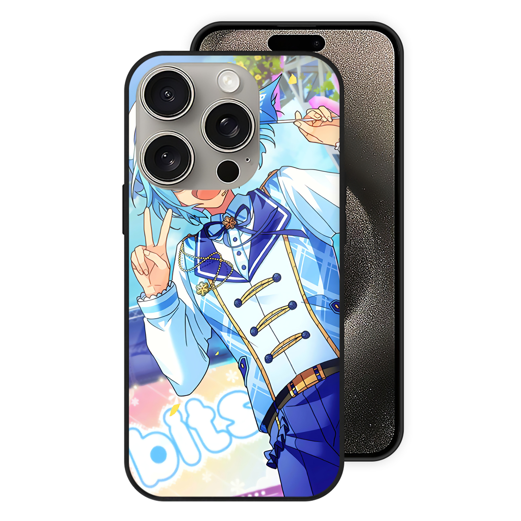 （画像用） あんさんぶるスターズ! Ensemble Stars 【iPhone15Pro対応】スマホケース 耐衝撃＆黄変防止 背面ガラス