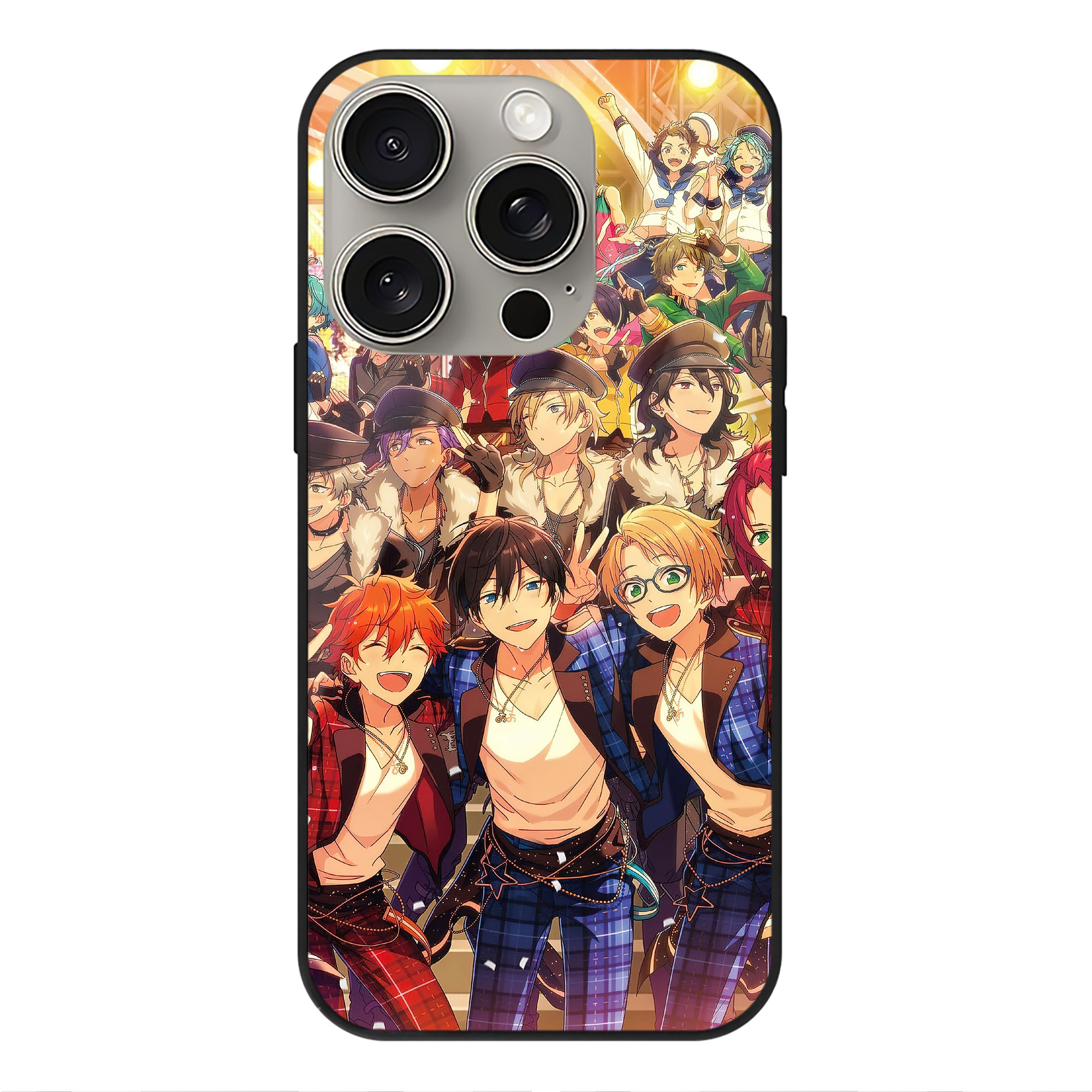 （画像用） あんさんぶるスターズ! Ensemble Stars 【iPhone15Pro対応】スマホケース 耐衝撃＆黄変防止 背面ガラス