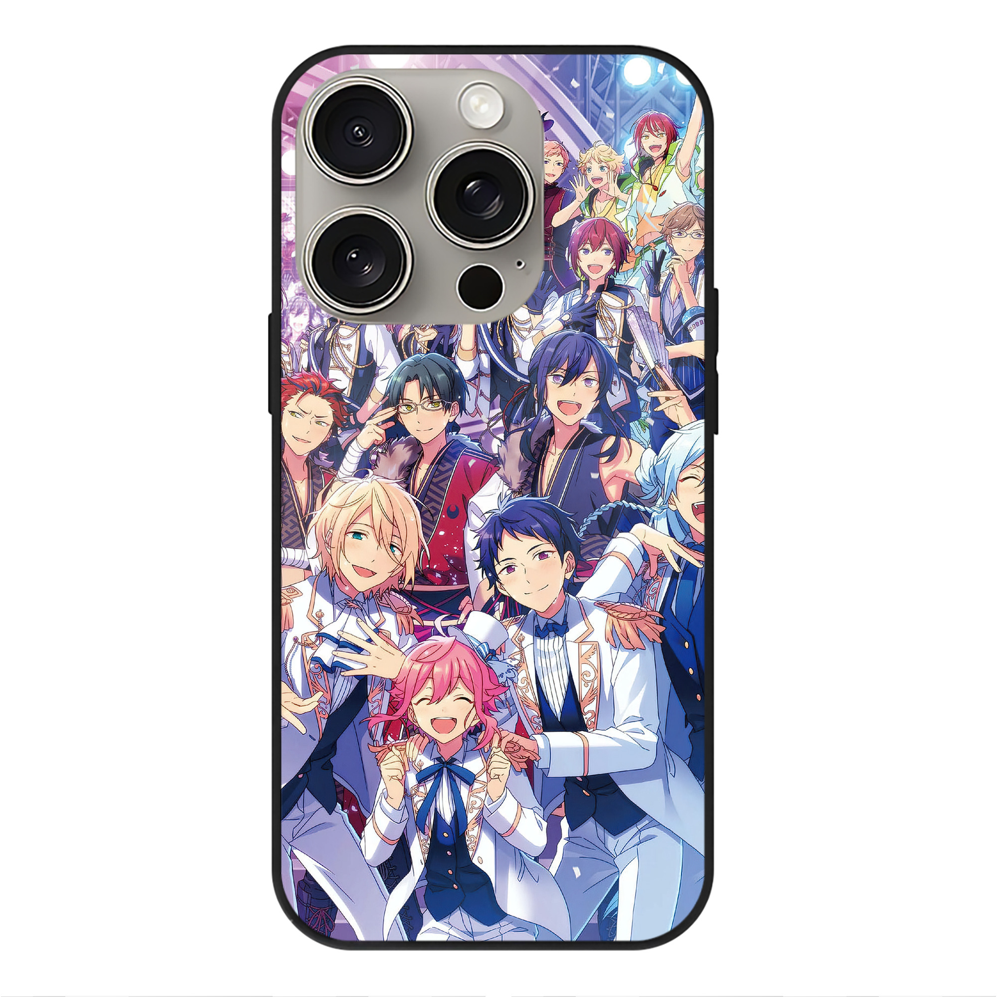 （画像用） あんさんぶるスターズ! Ensemble Stars 【iPhone15Pro対応】スマホケース 耐衝撃＆黄変防止 背面ガラス