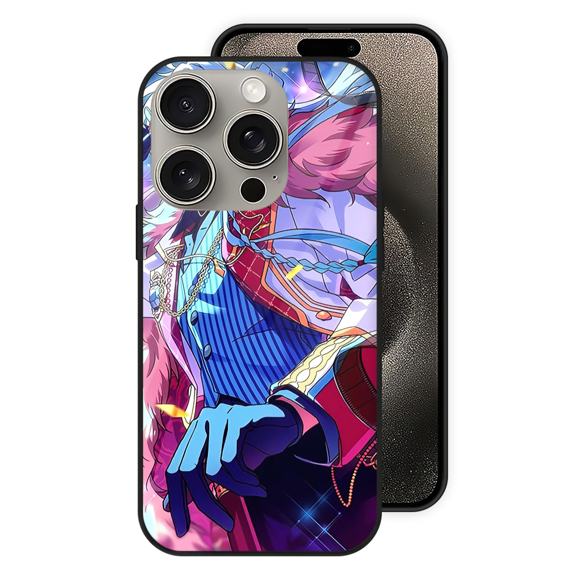 （画像用） あんさんぶるスターズ! Ensemble Stars 【iPhone15Pro対応】スマホケース 耐衝撃＆黄変防止 背面ガラス